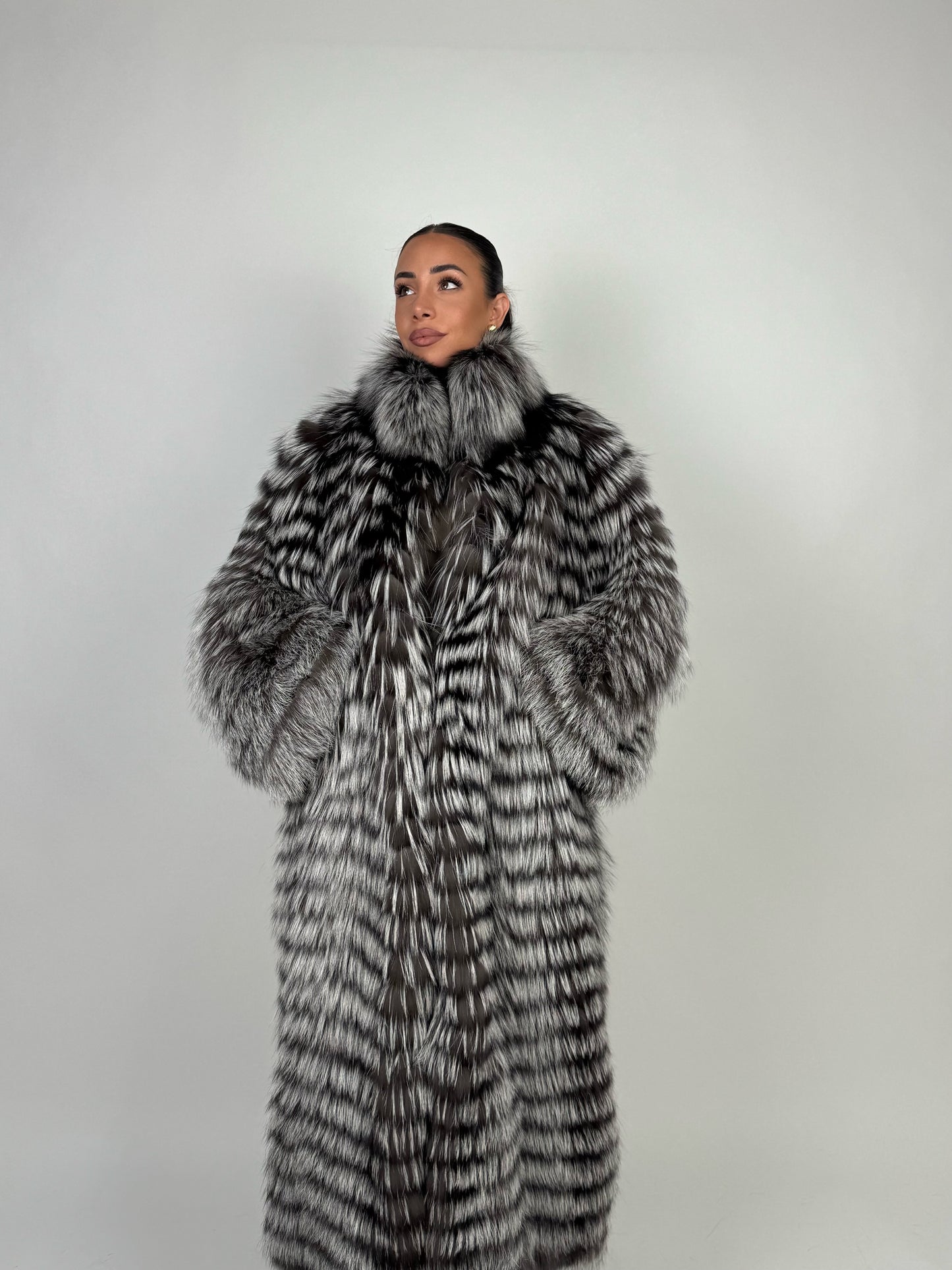 Cappotto in volpe argentata N05