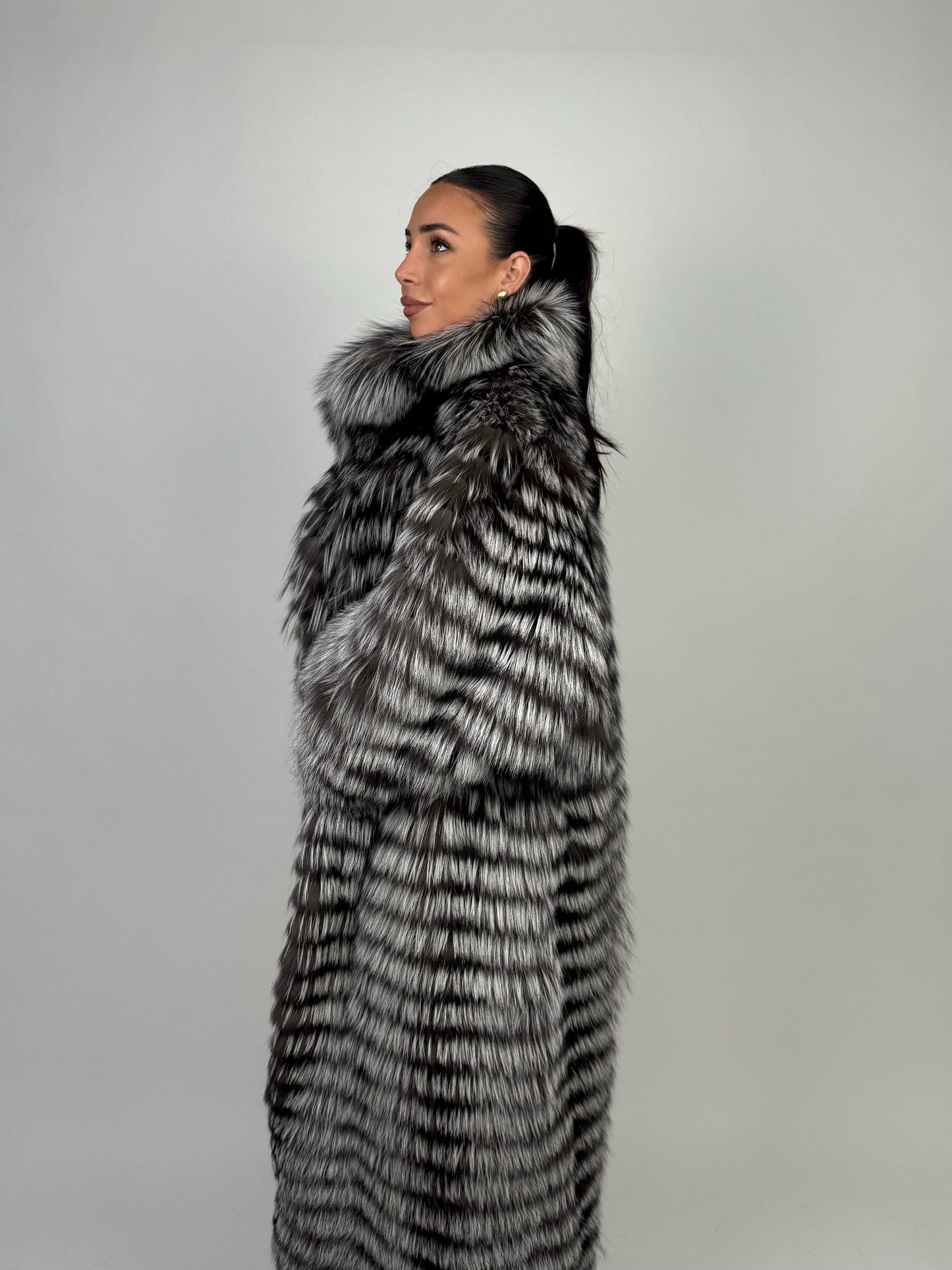 Cappotto in volpe argentata N05