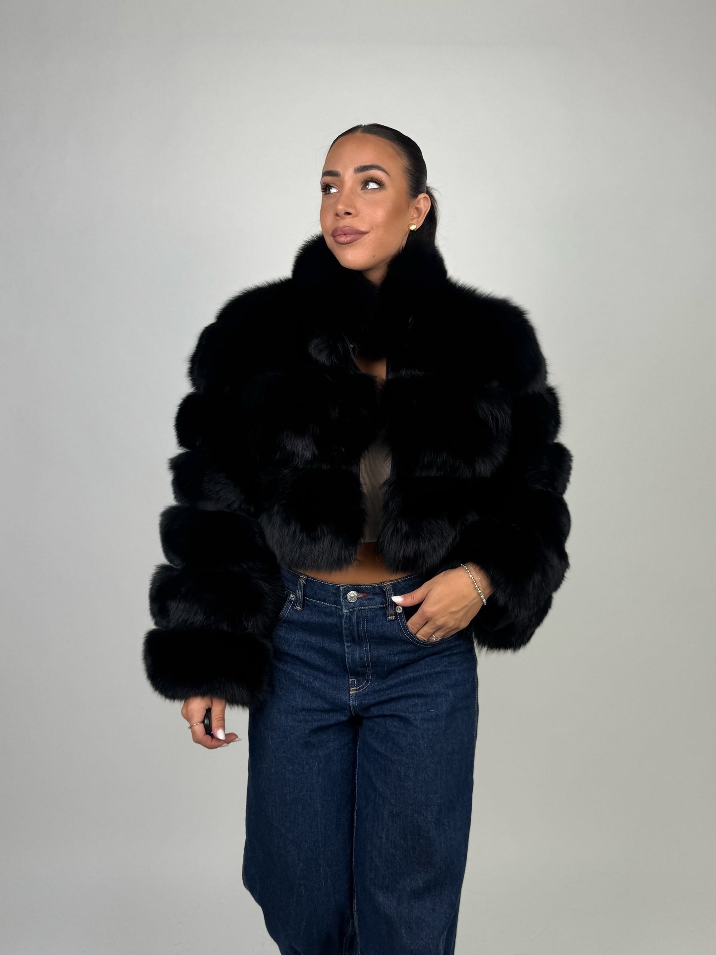 Bomber in volpe black N10