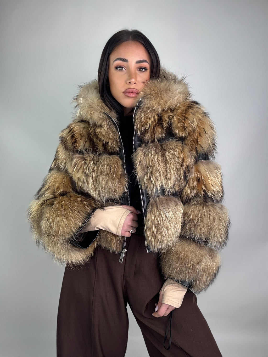 Mink Bomber Jacket