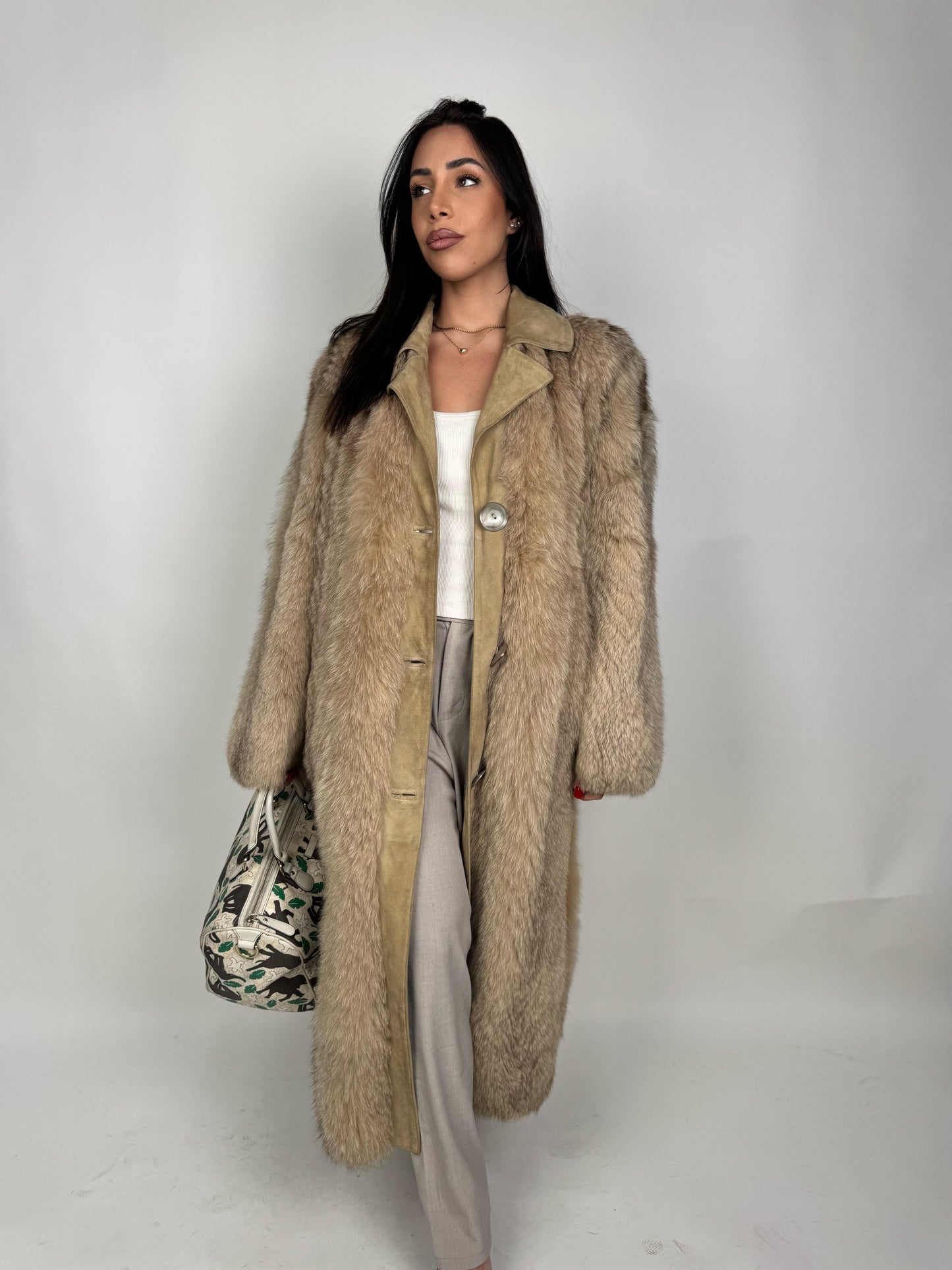 Cappotto in volpe della groenlandia N509