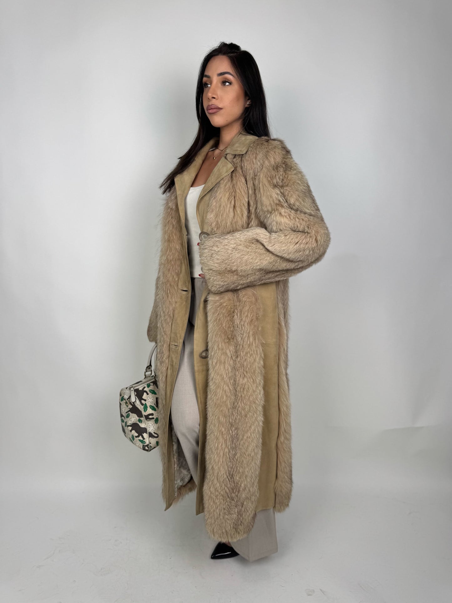 Cappotto in volpe della groenlandia N509