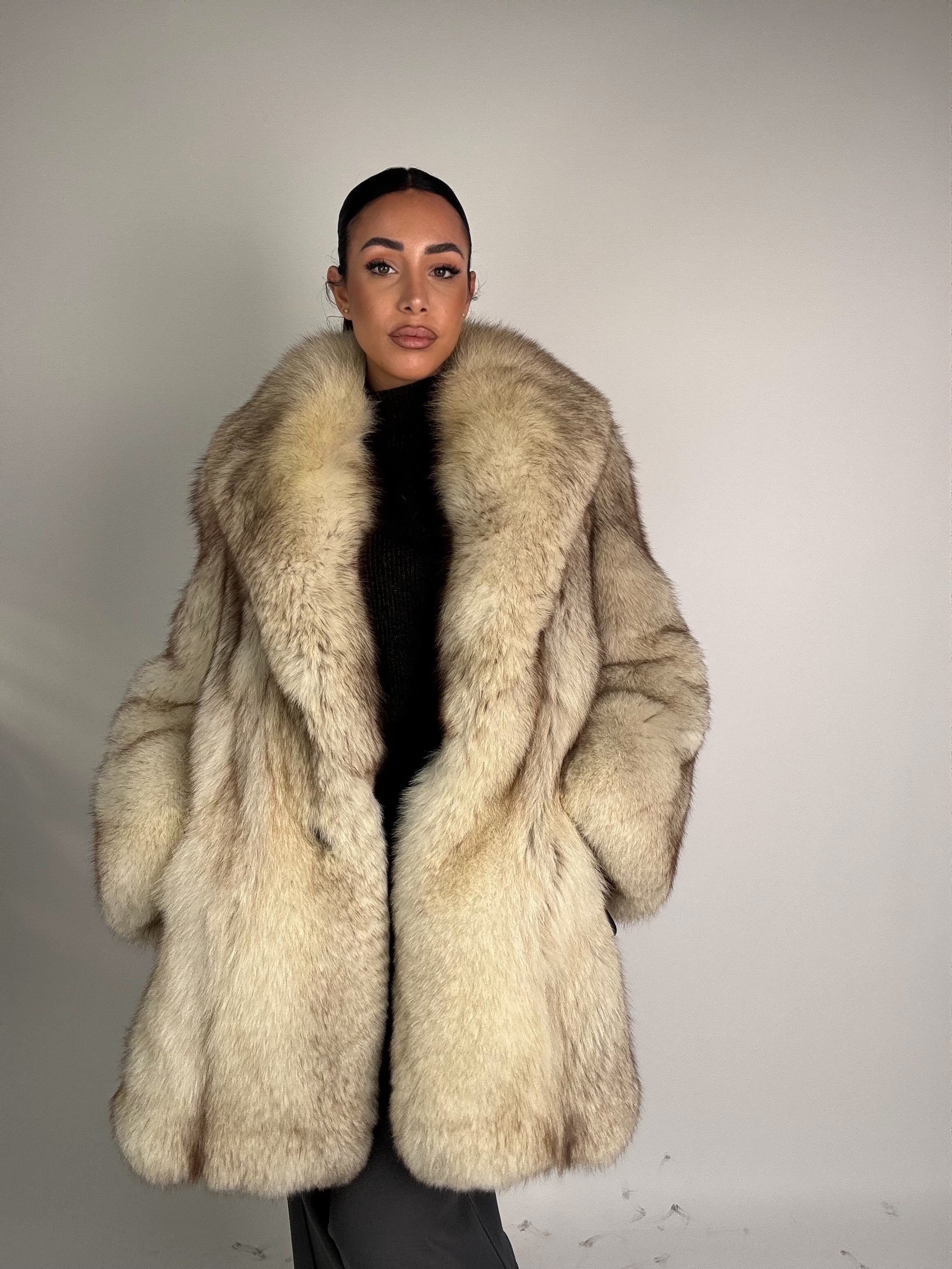 Giacca in volpe della groenlandia N356