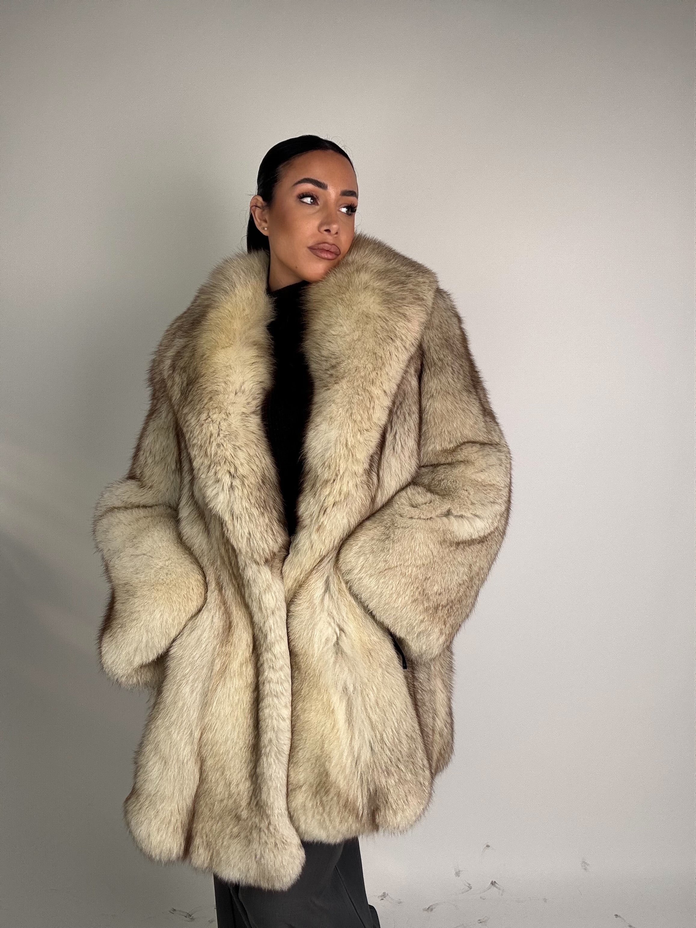 Giacca in volpe della groenlandia N356