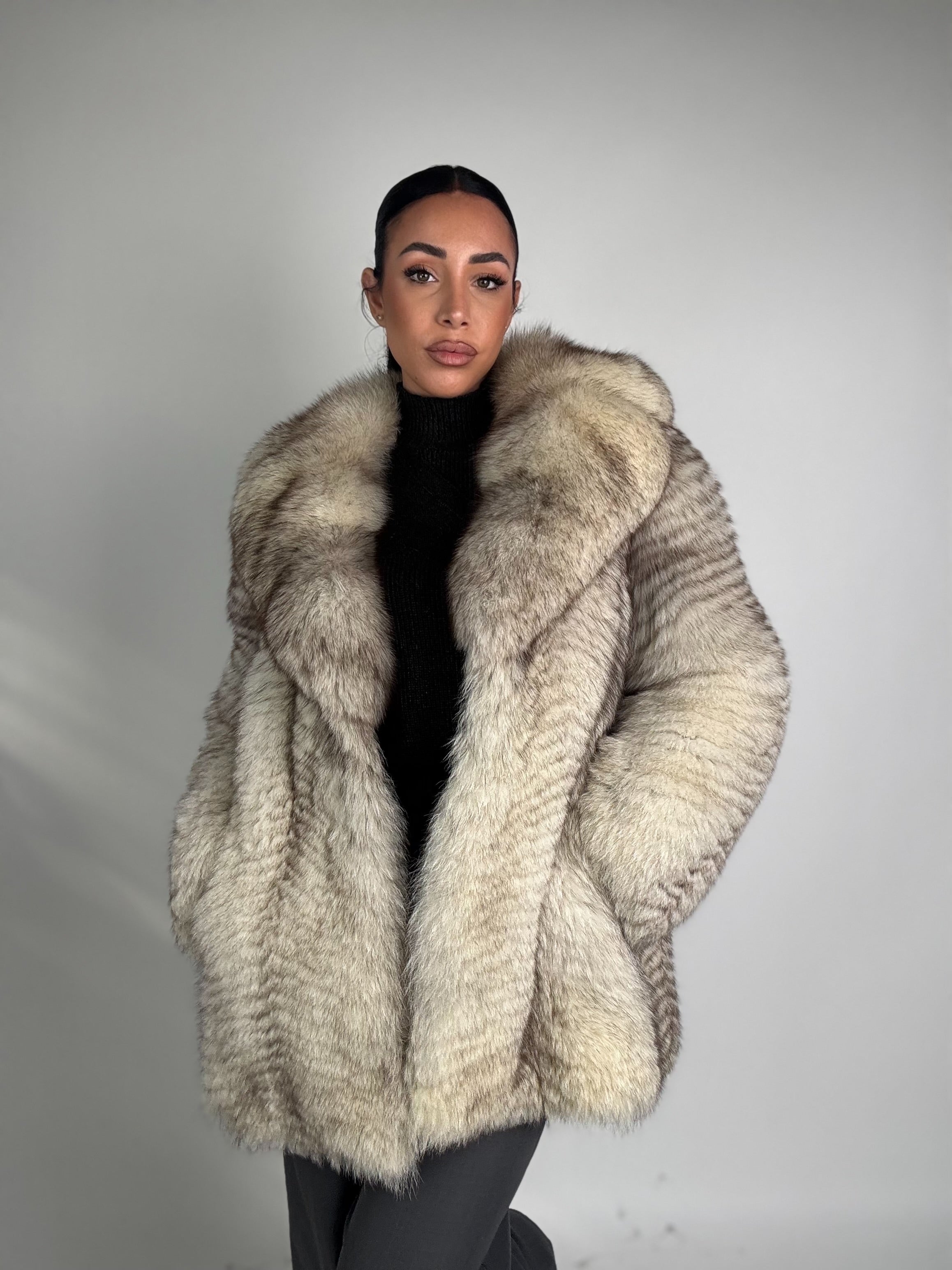 Giacca in volpe della groenlandia N359