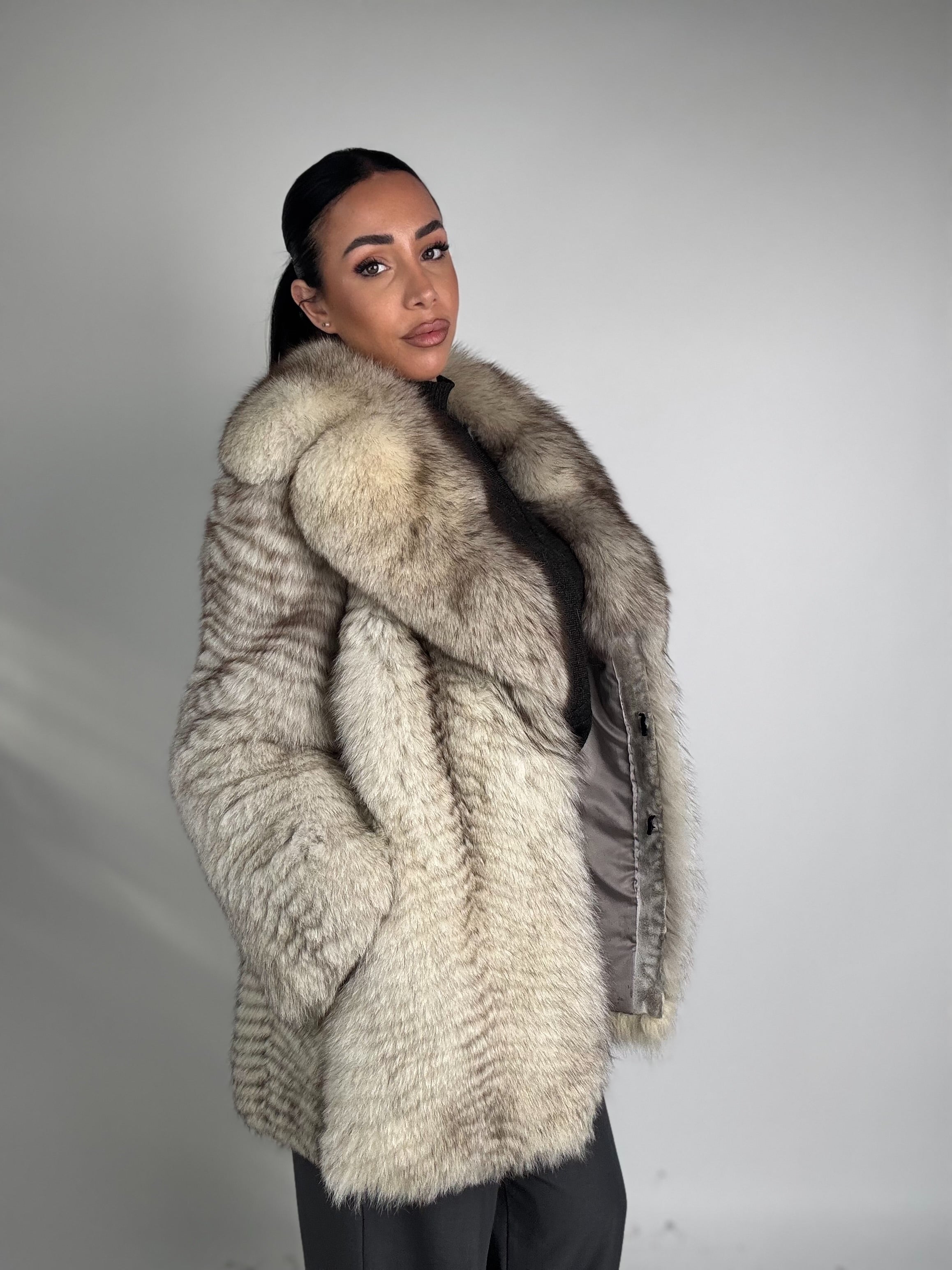 Giacca in volpe della groenlandia N359