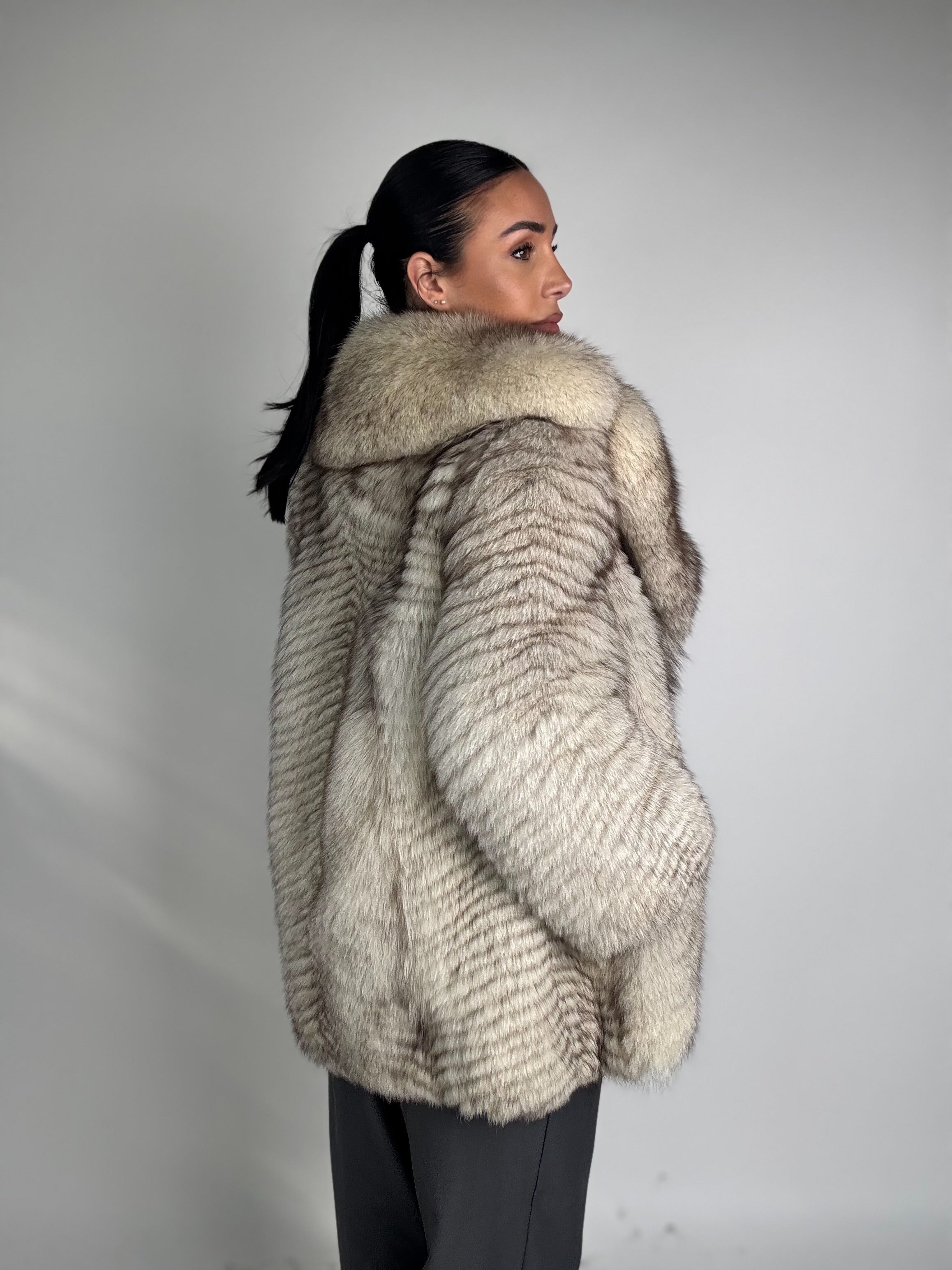 Giacca in volpe della groenlandia N359