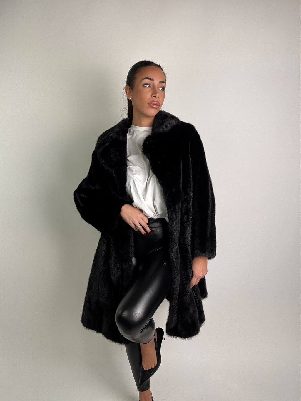 Cappotto in visone N393