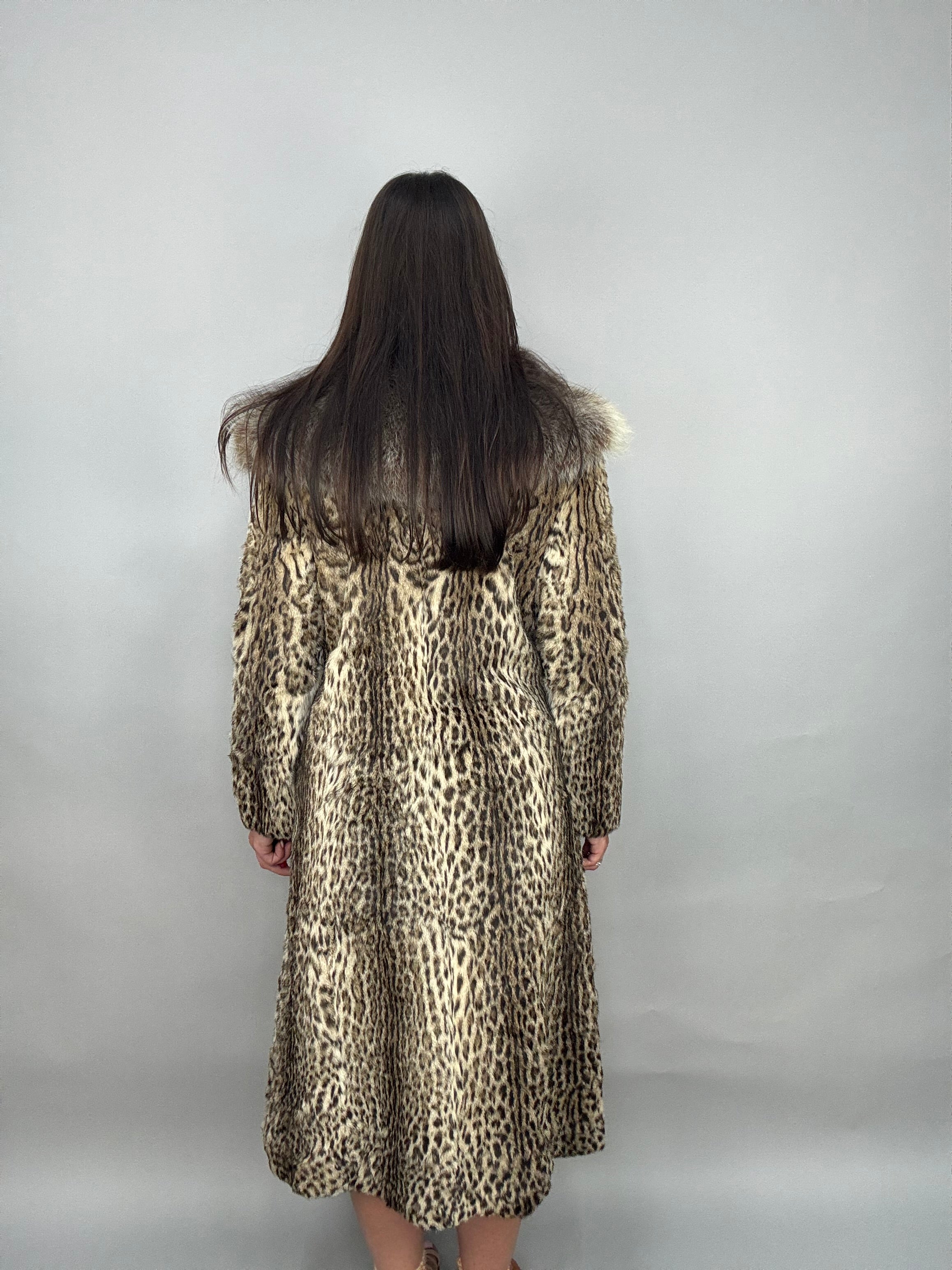 Cappotto in ocelot e volpe