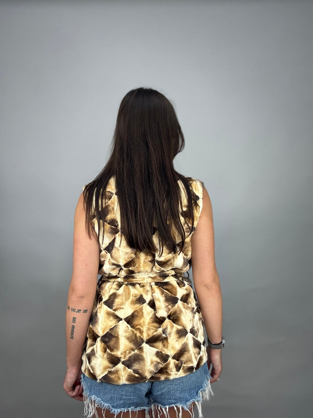 Smanicato in visone rasato