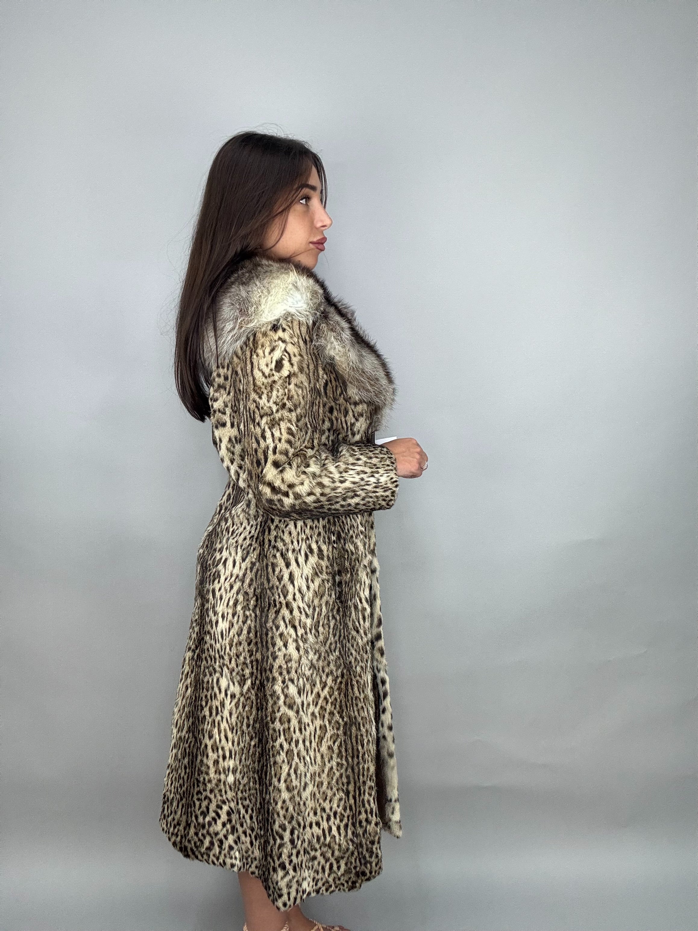 Cappotto in ocelot e volpe