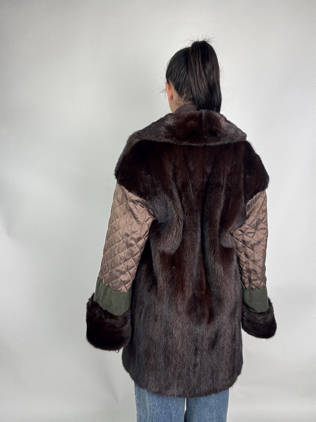 Giacca in visone reversibile N312
