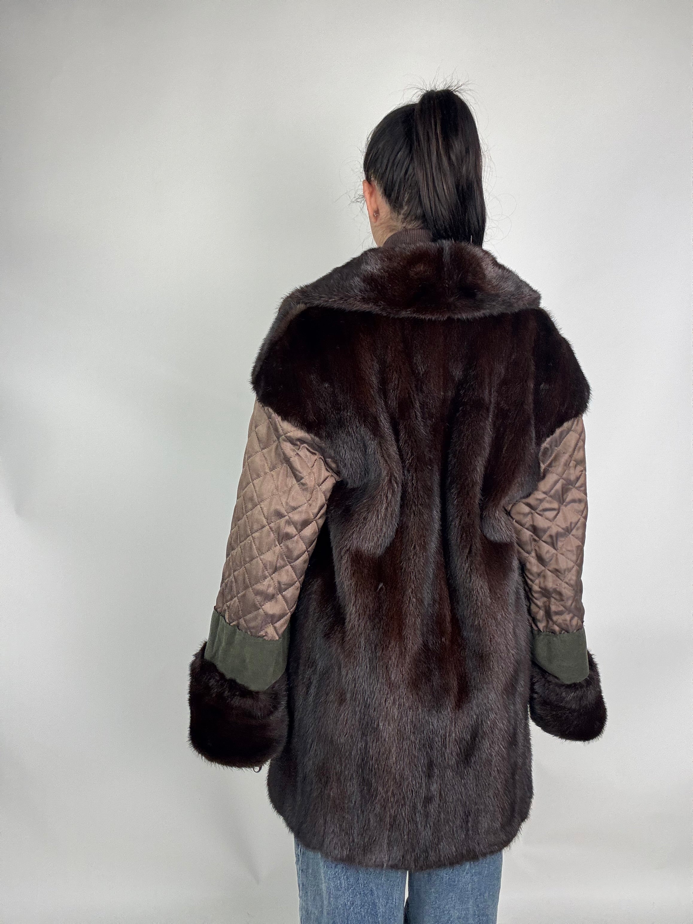 Giacca in visone reversibile N312