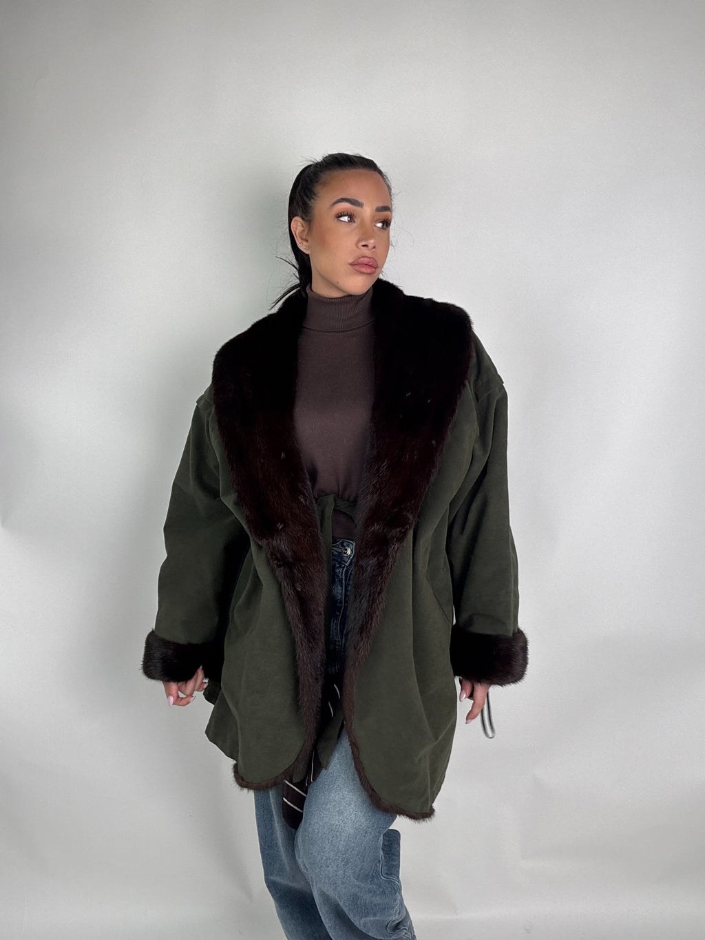 Giacca in visone reversibile N312