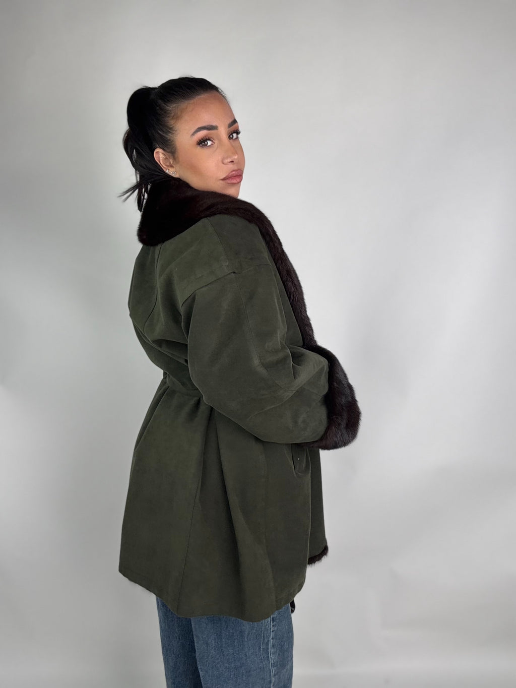 Giacca in visone reversibile N312