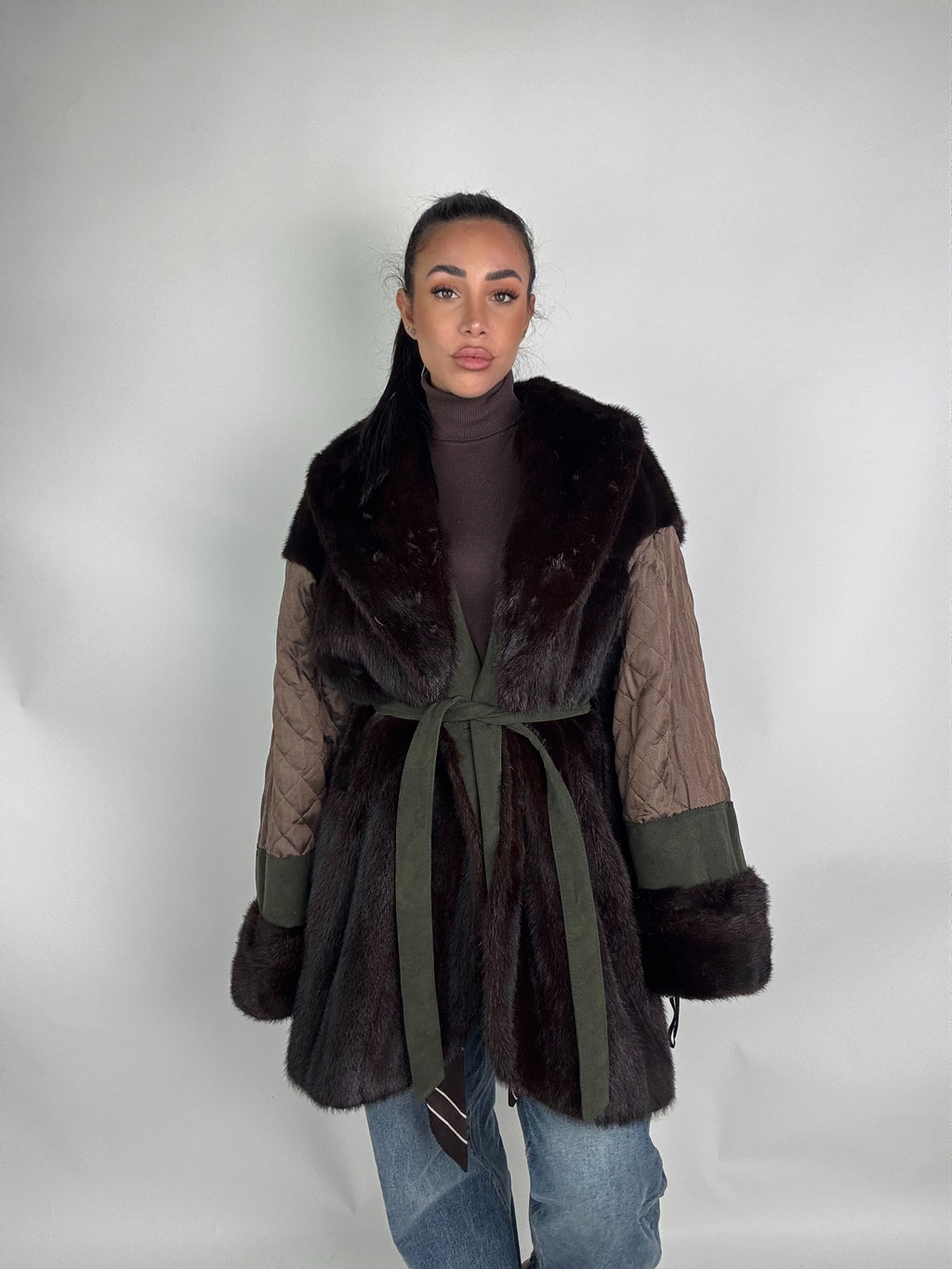 Giacca in visone reversibile N312