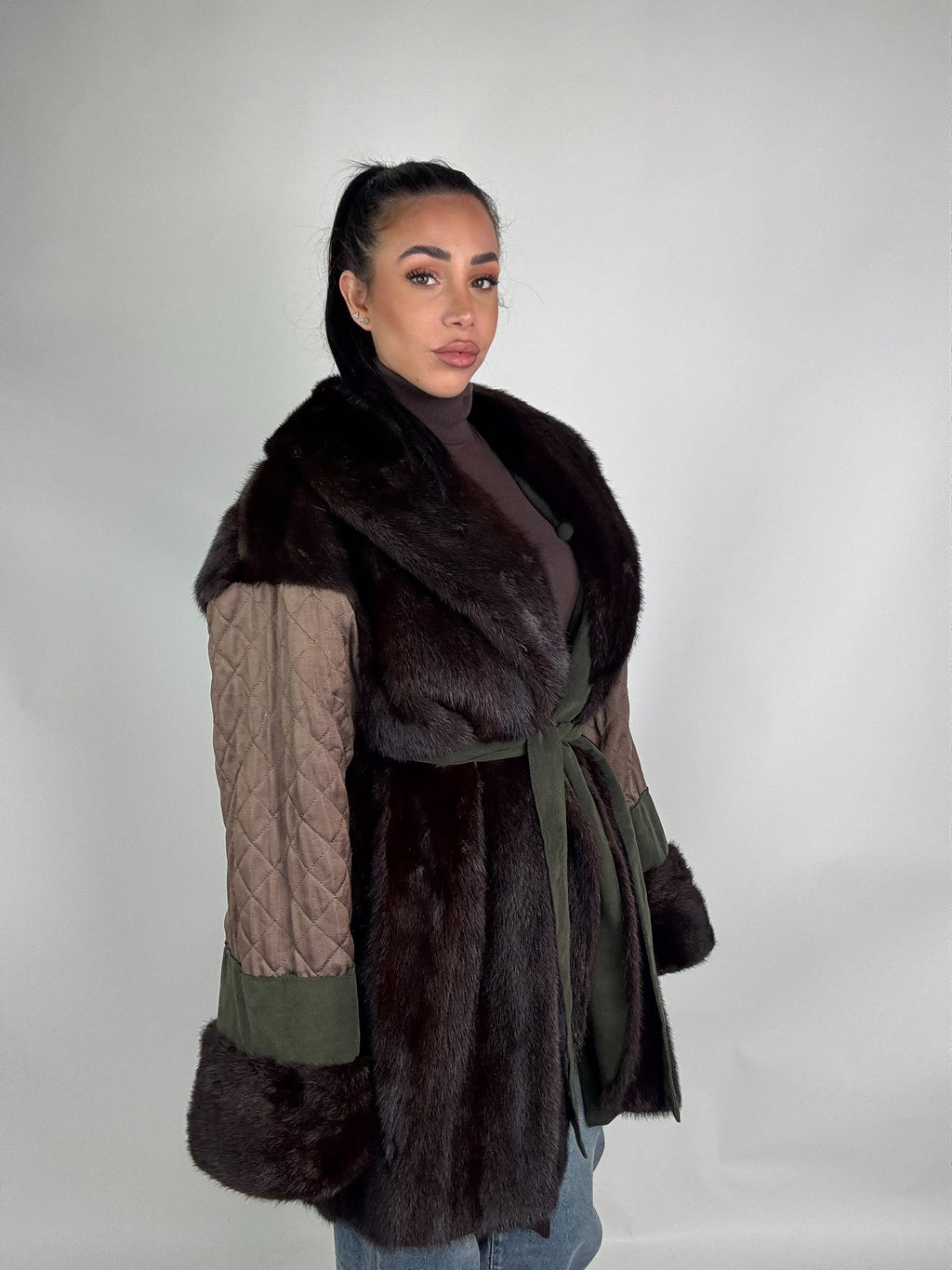 Giacca in visone reversibile N312