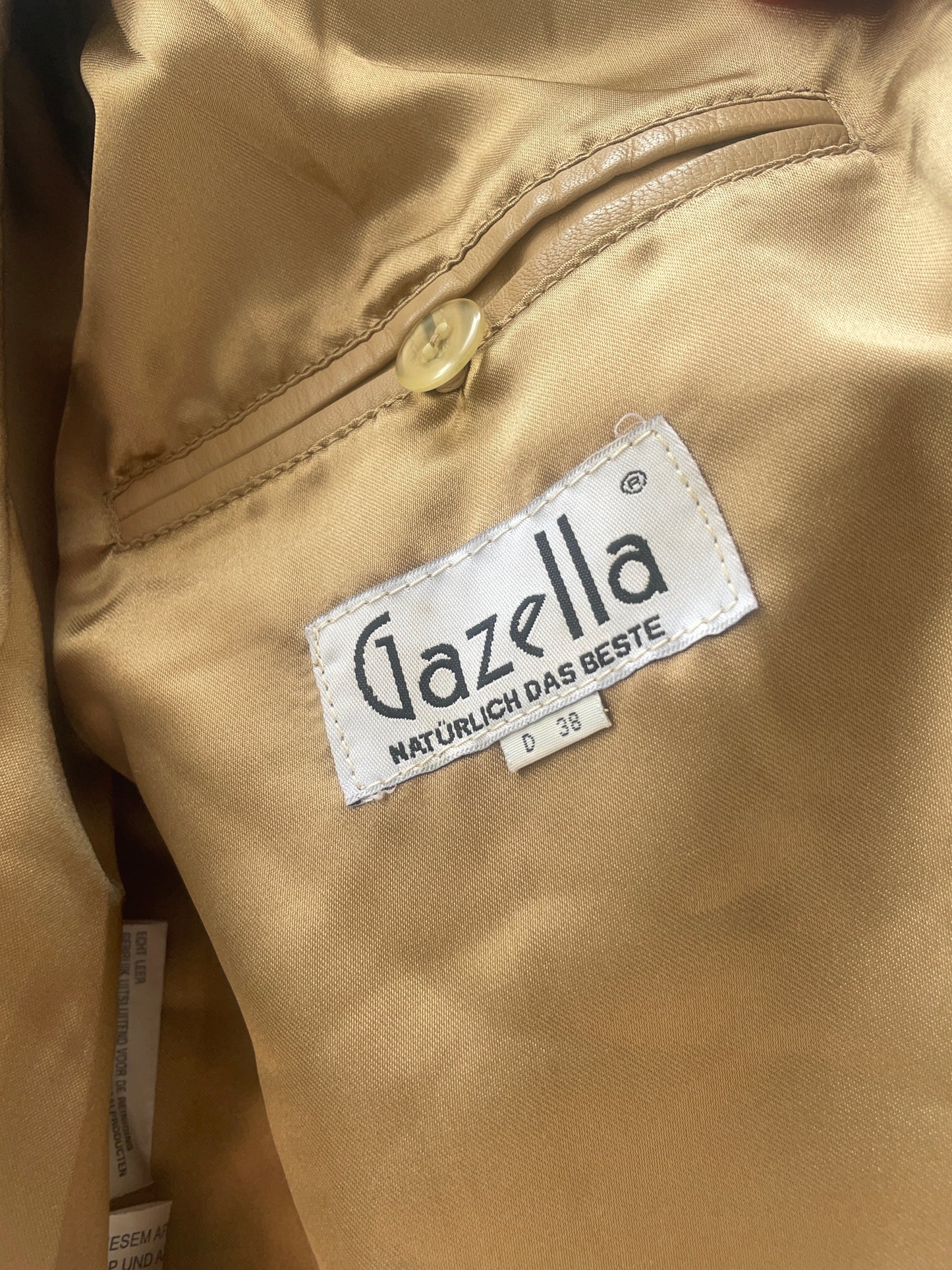 Cappotto in pelle Gazella