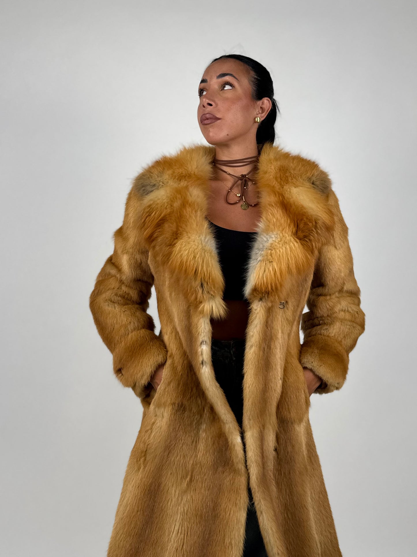Cappotto in visone e volpe N706