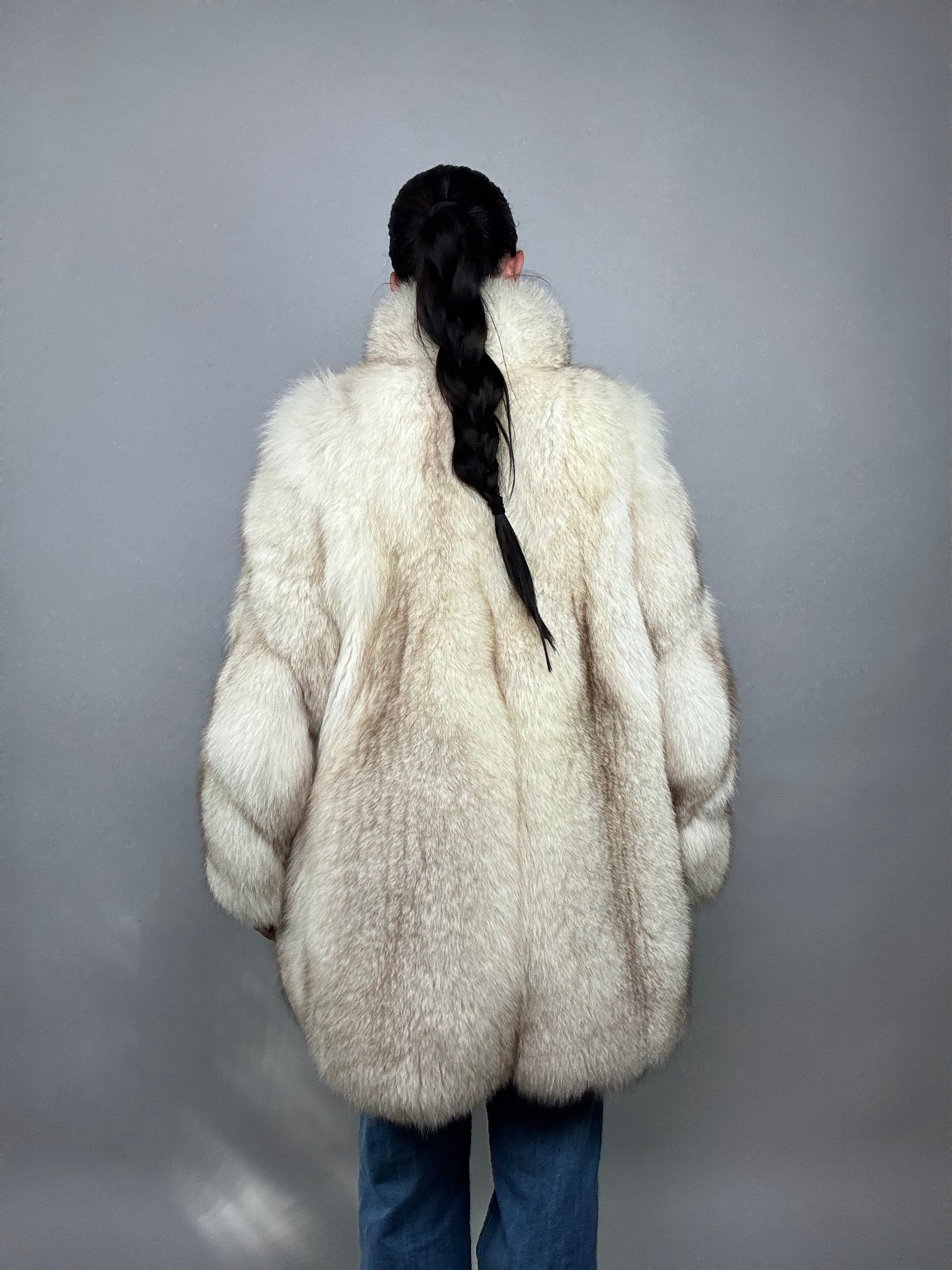 Cappotto in volpe della groenlandia