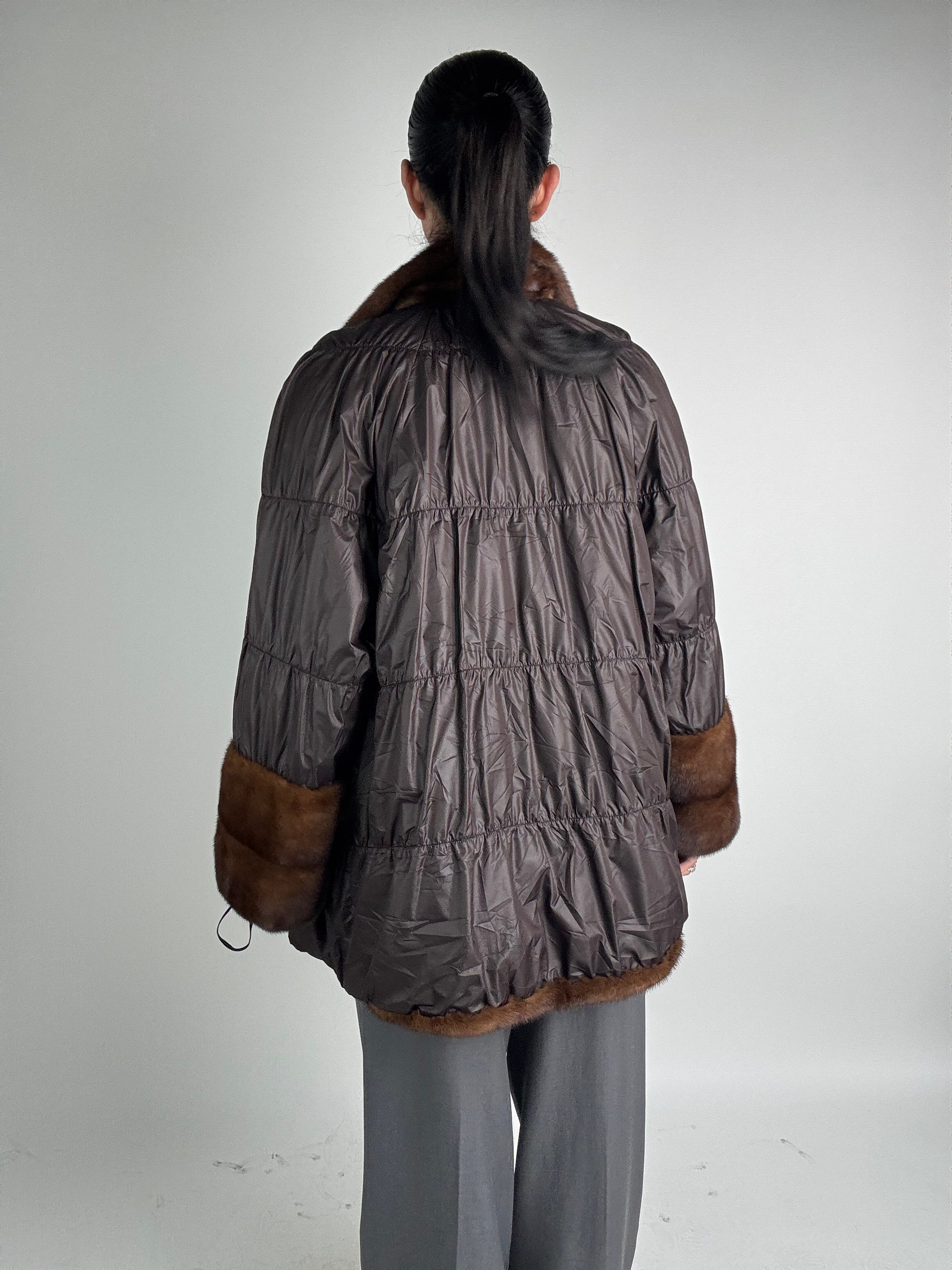Giacca in visone reversibile N388