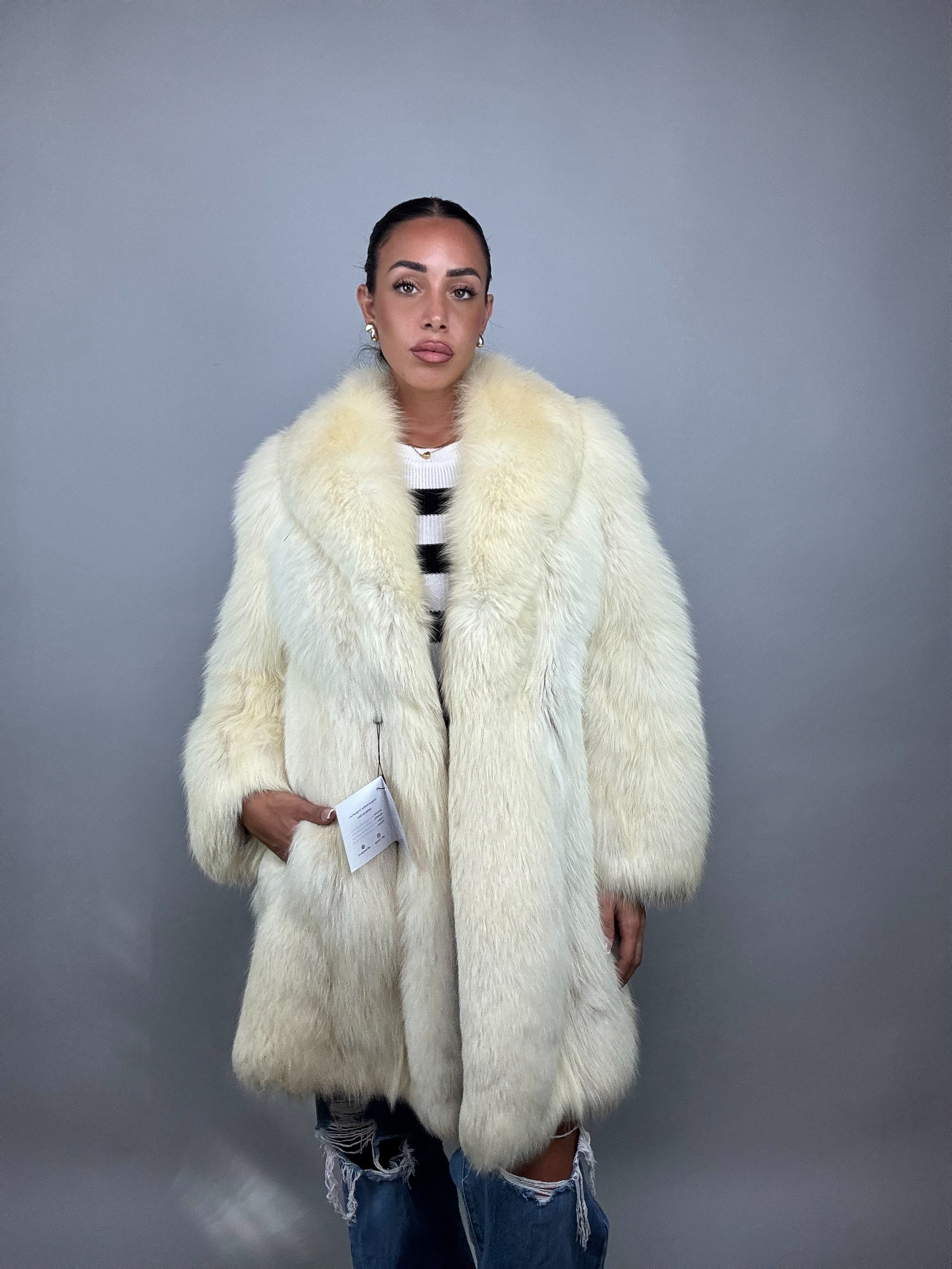 Cappotto in volpe polare