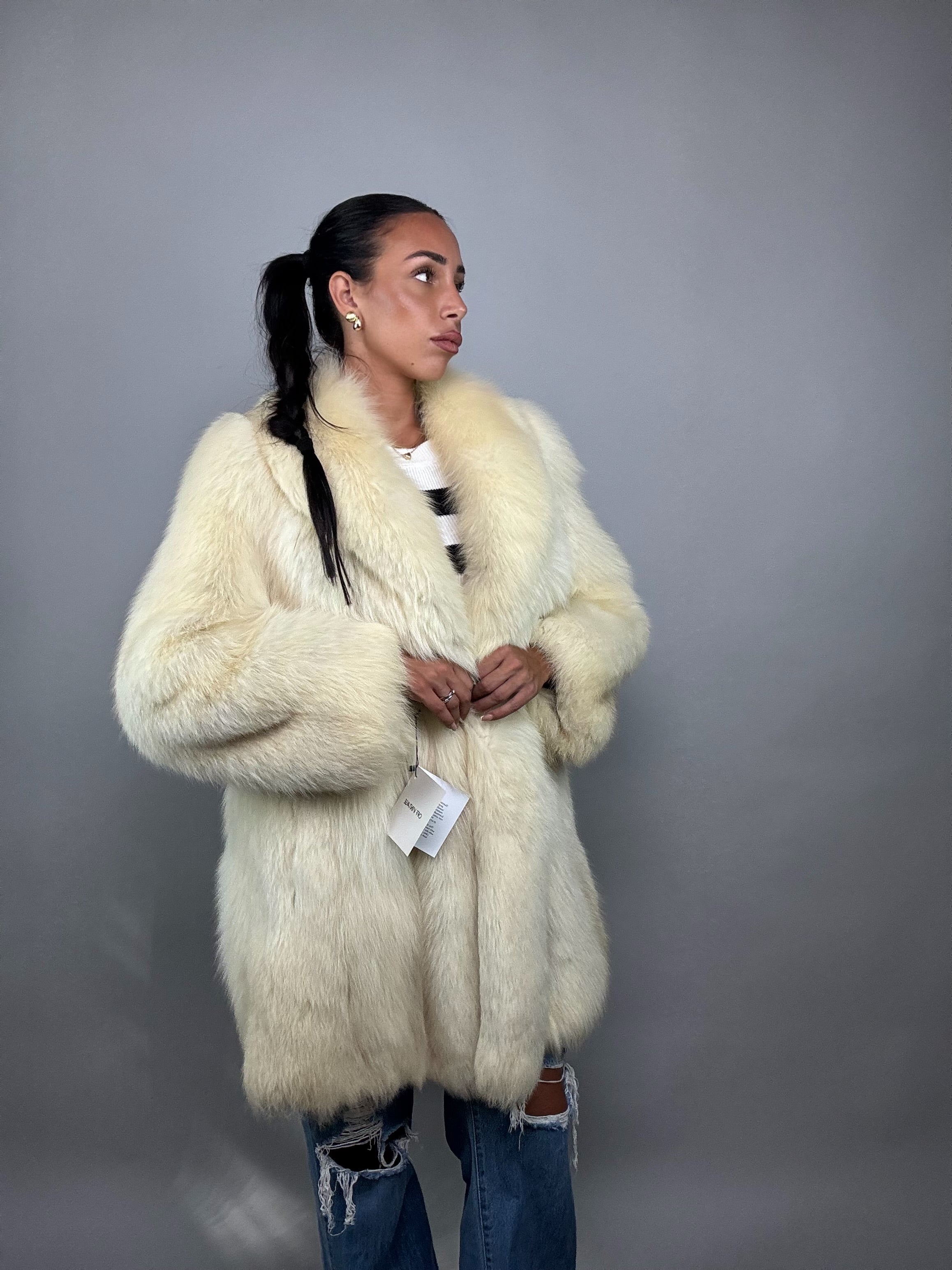 Cappotto in volpe polare