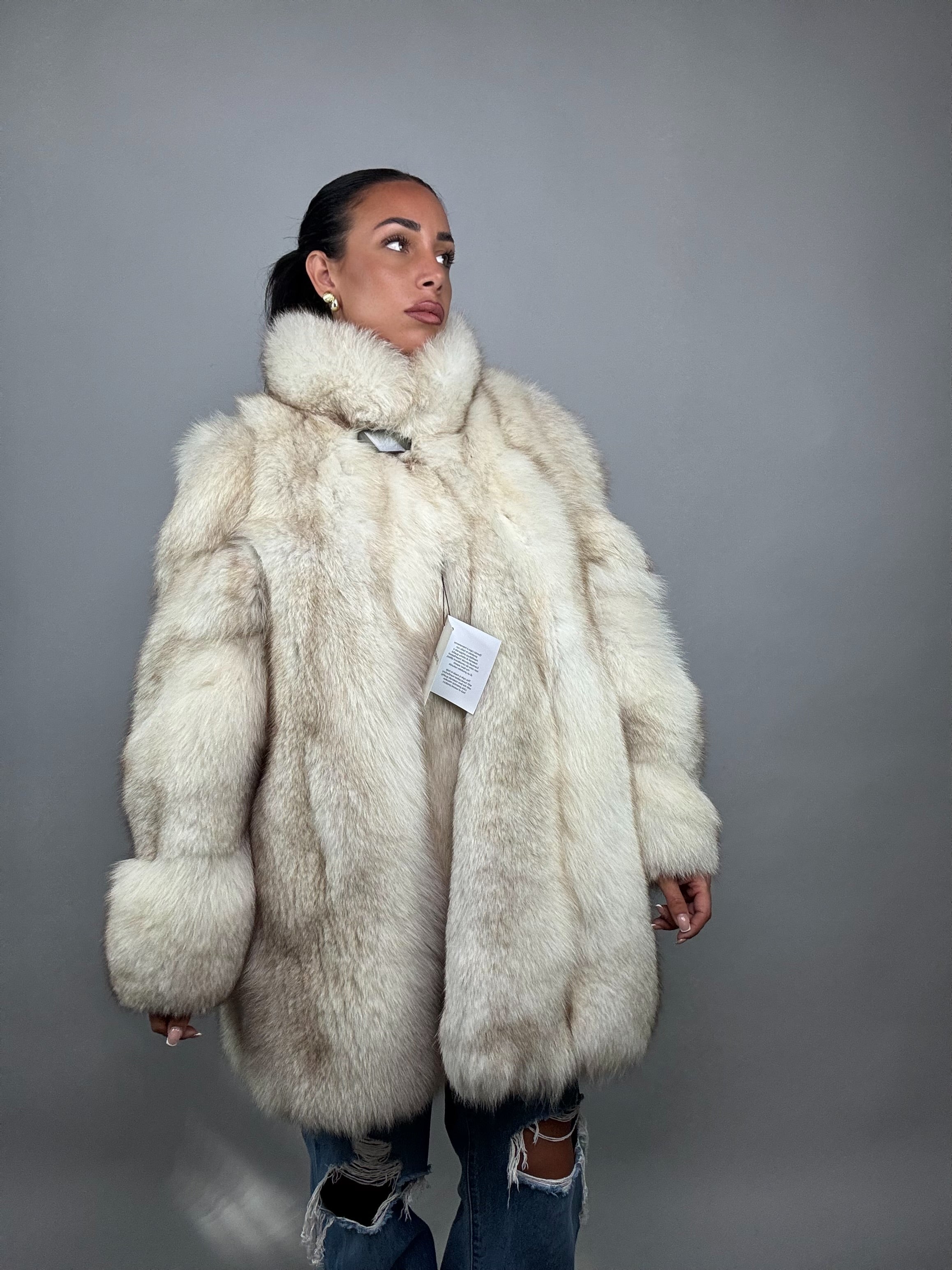 Cappotto in volpe della groenlandia
