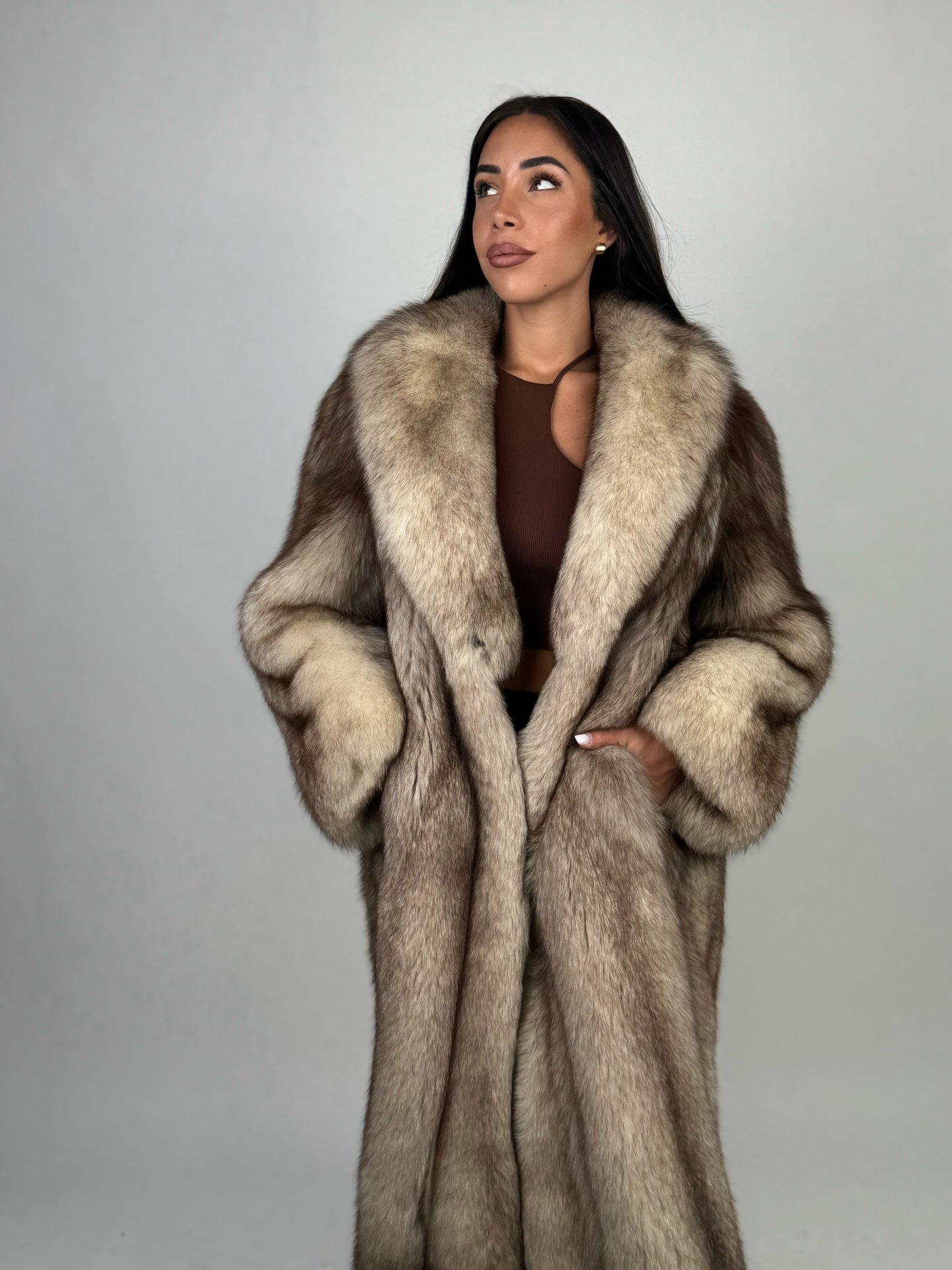 Cappotto in volpe della greonlandia N18