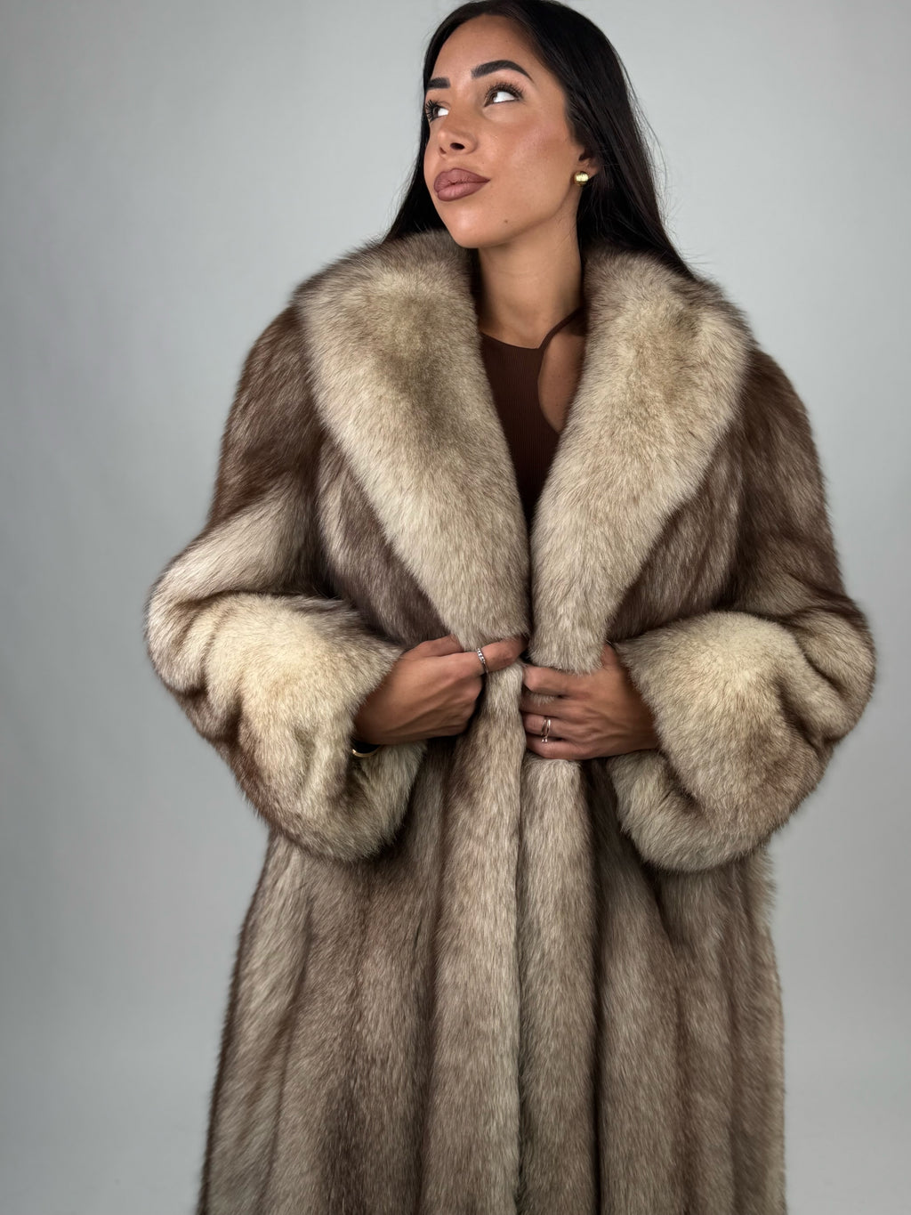 Cappotto in volpe della greonlandia N18