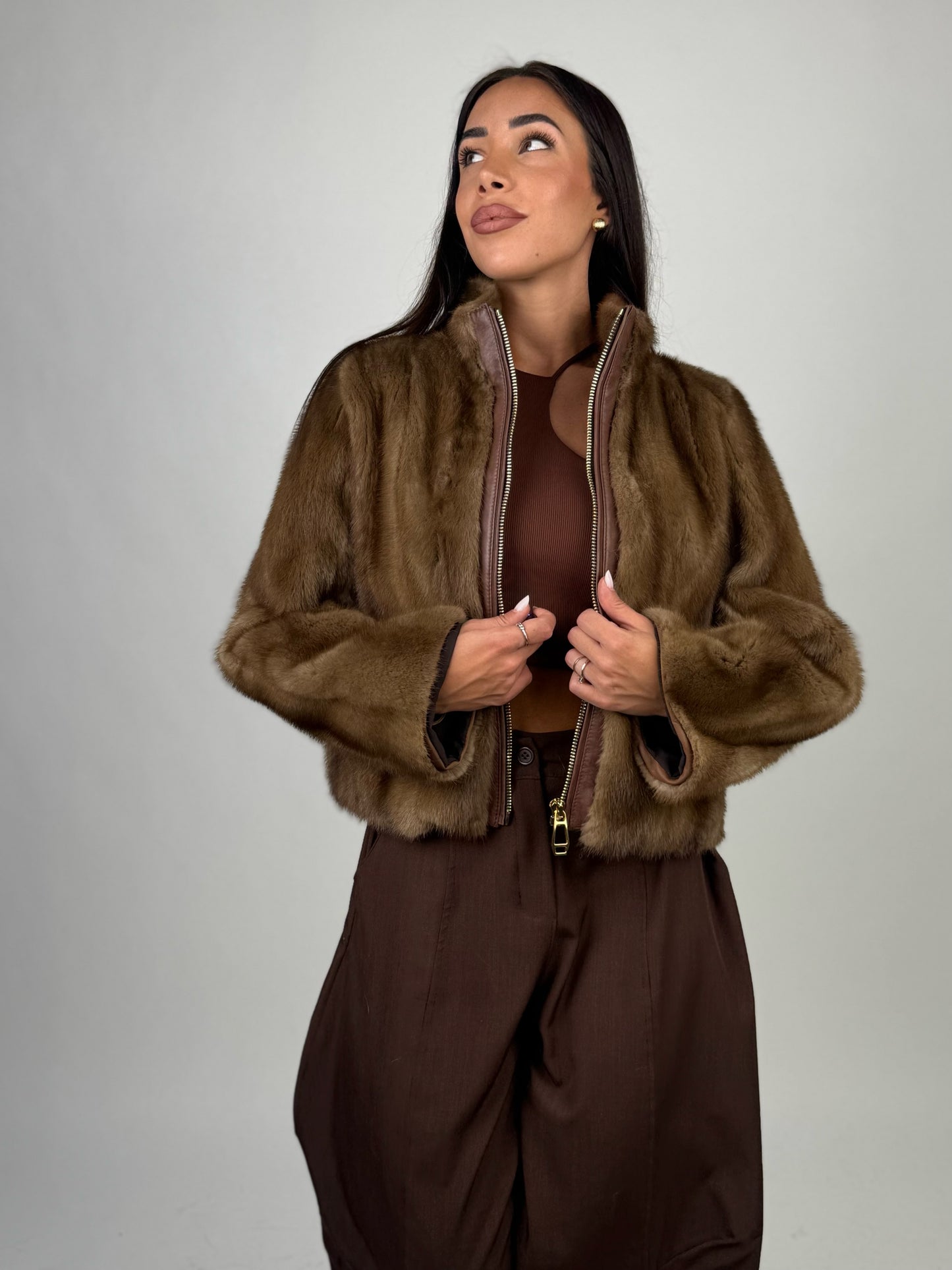 Bomber in visone N155