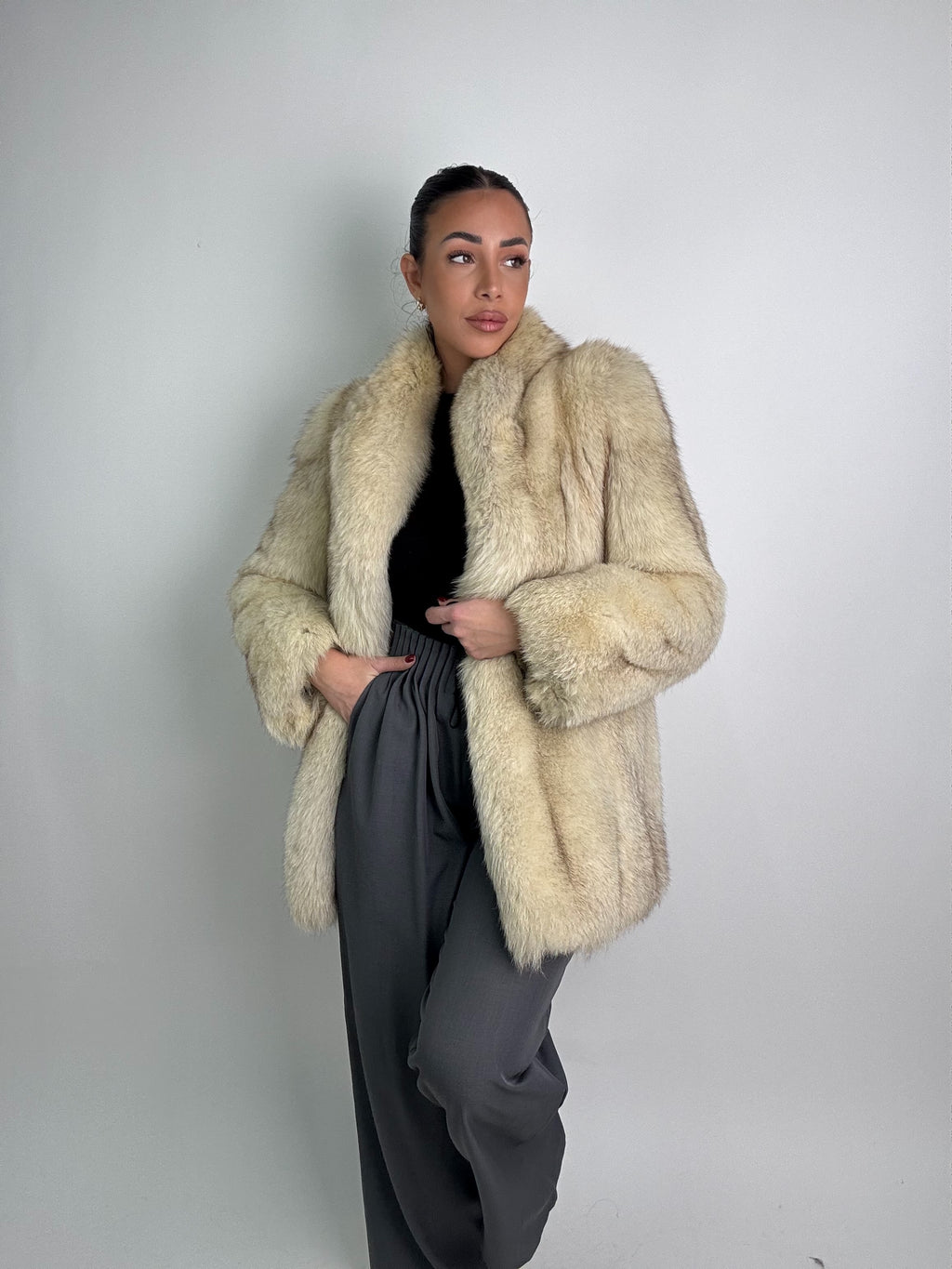 Giacca in volpe della groenlandia N49