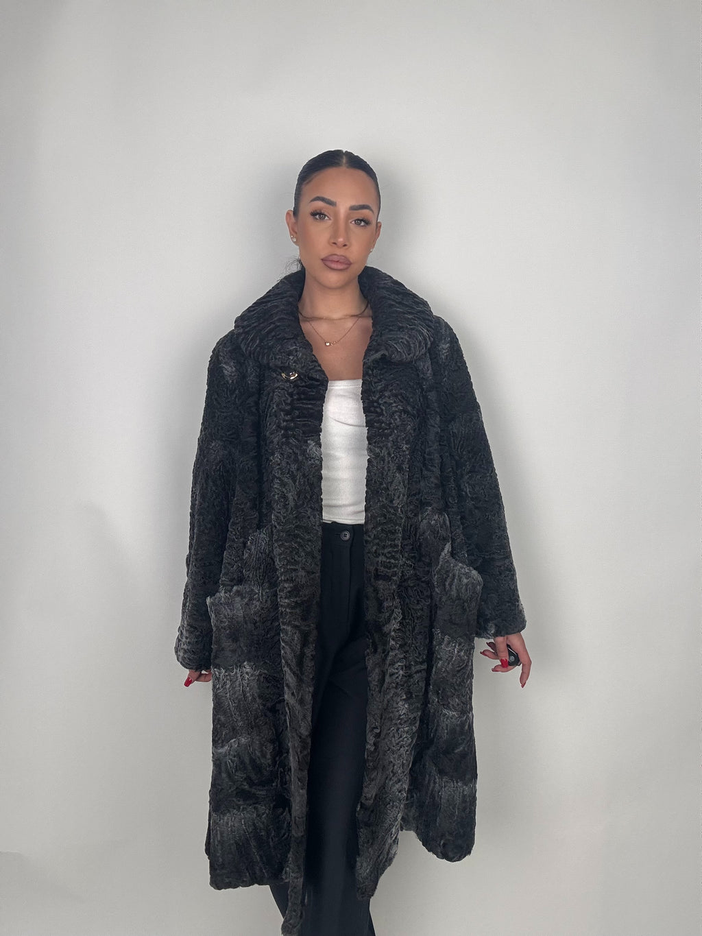 Cappotto in astrakan N70