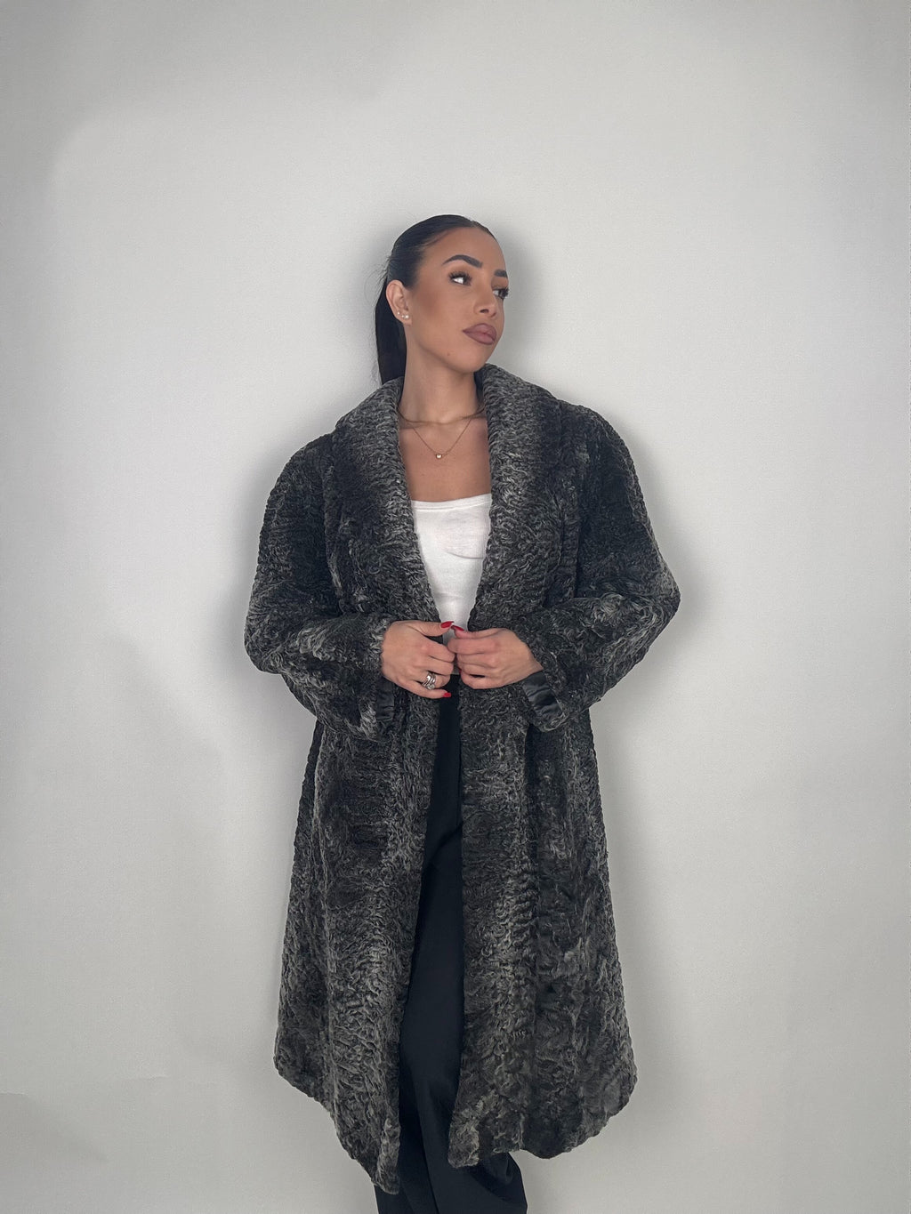 Cappotto in astrakan N71
