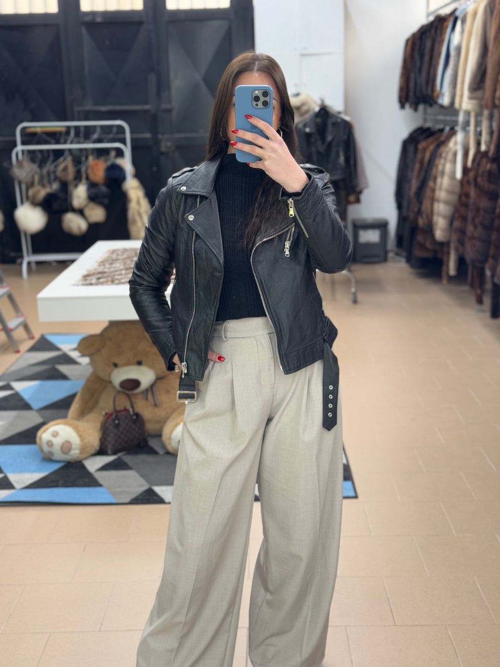Chiodo in pelle