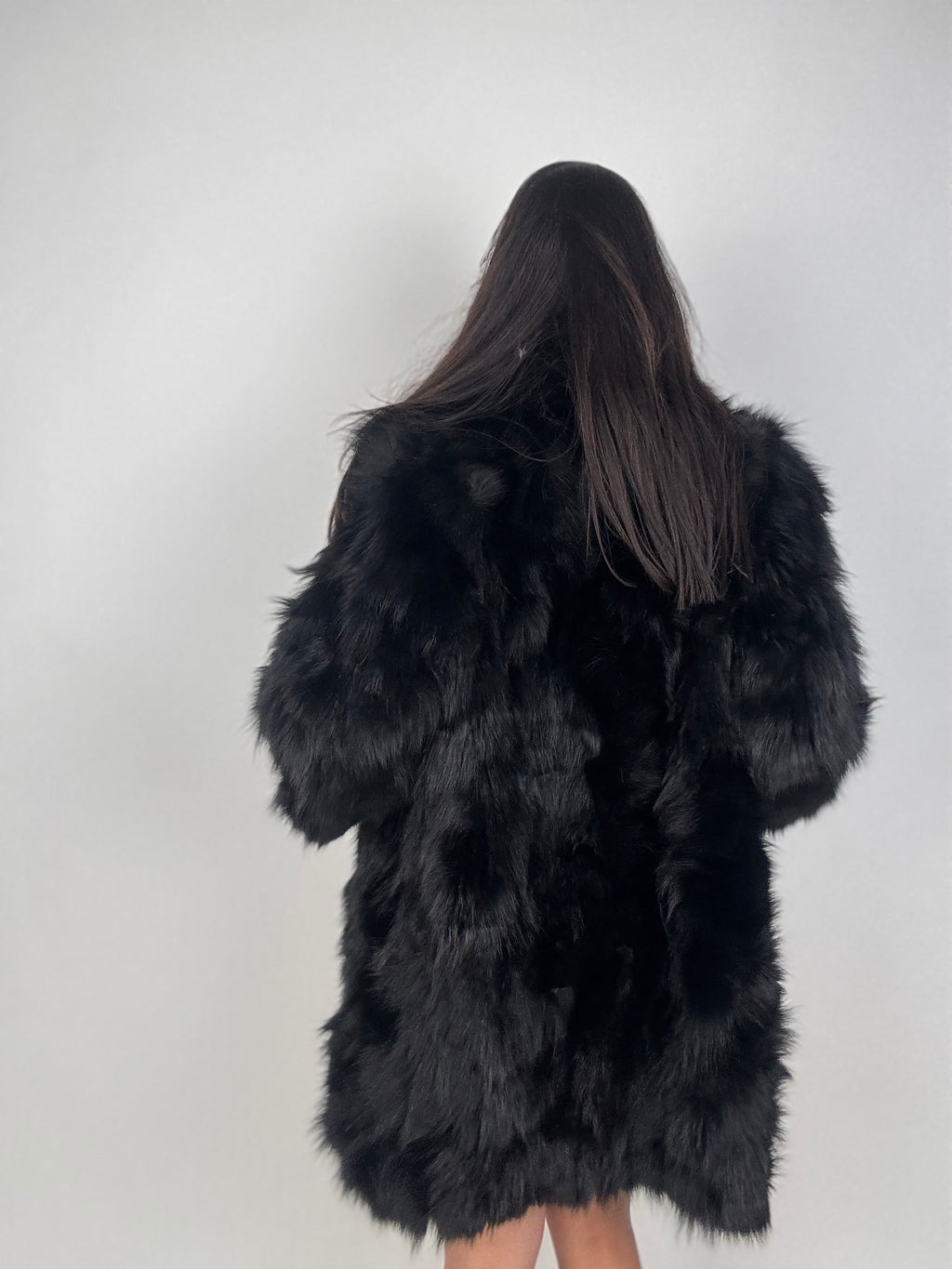 Giacca in volpe black N23
