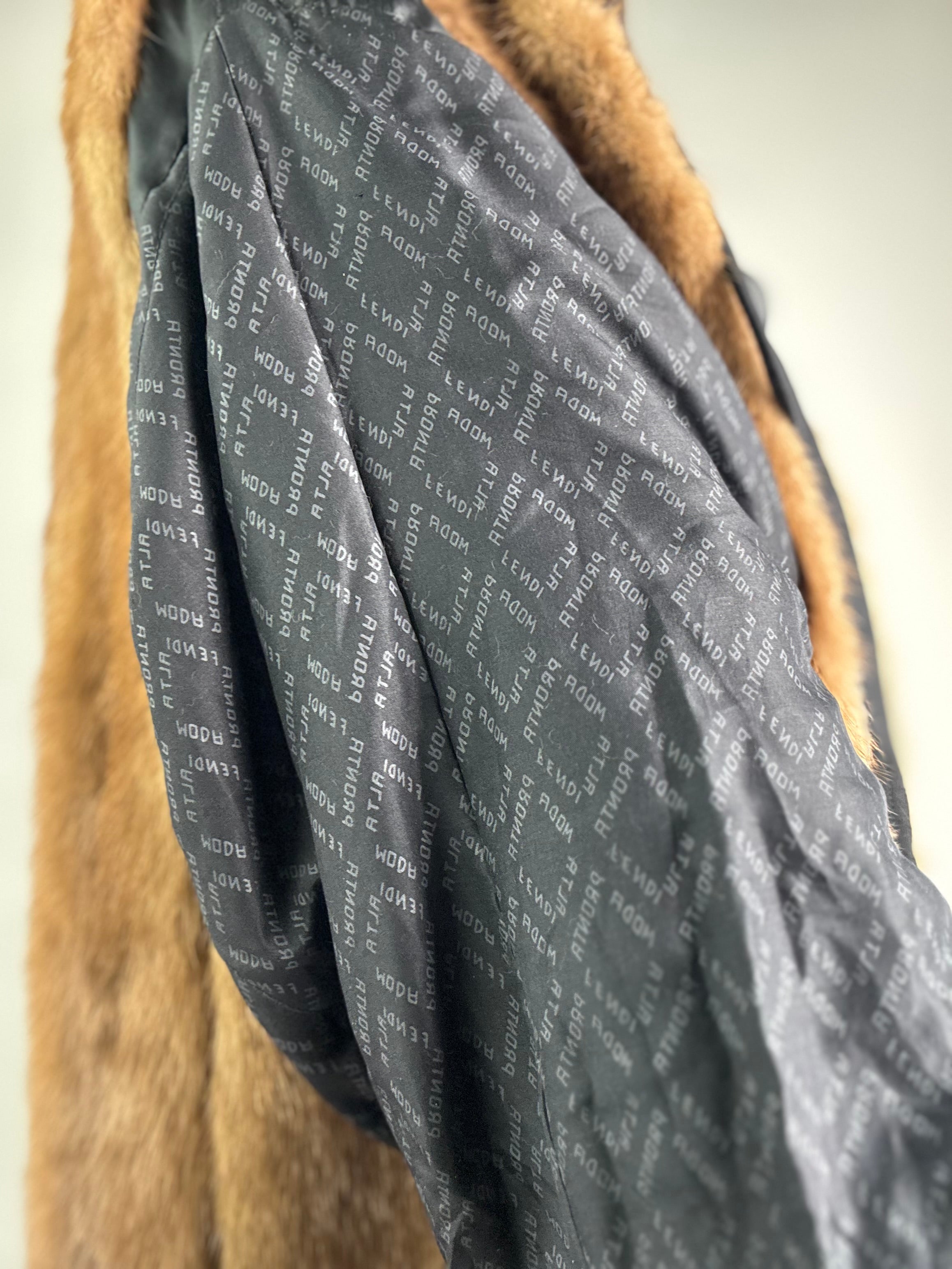 Cappotto in visone Fendi reversibile N538