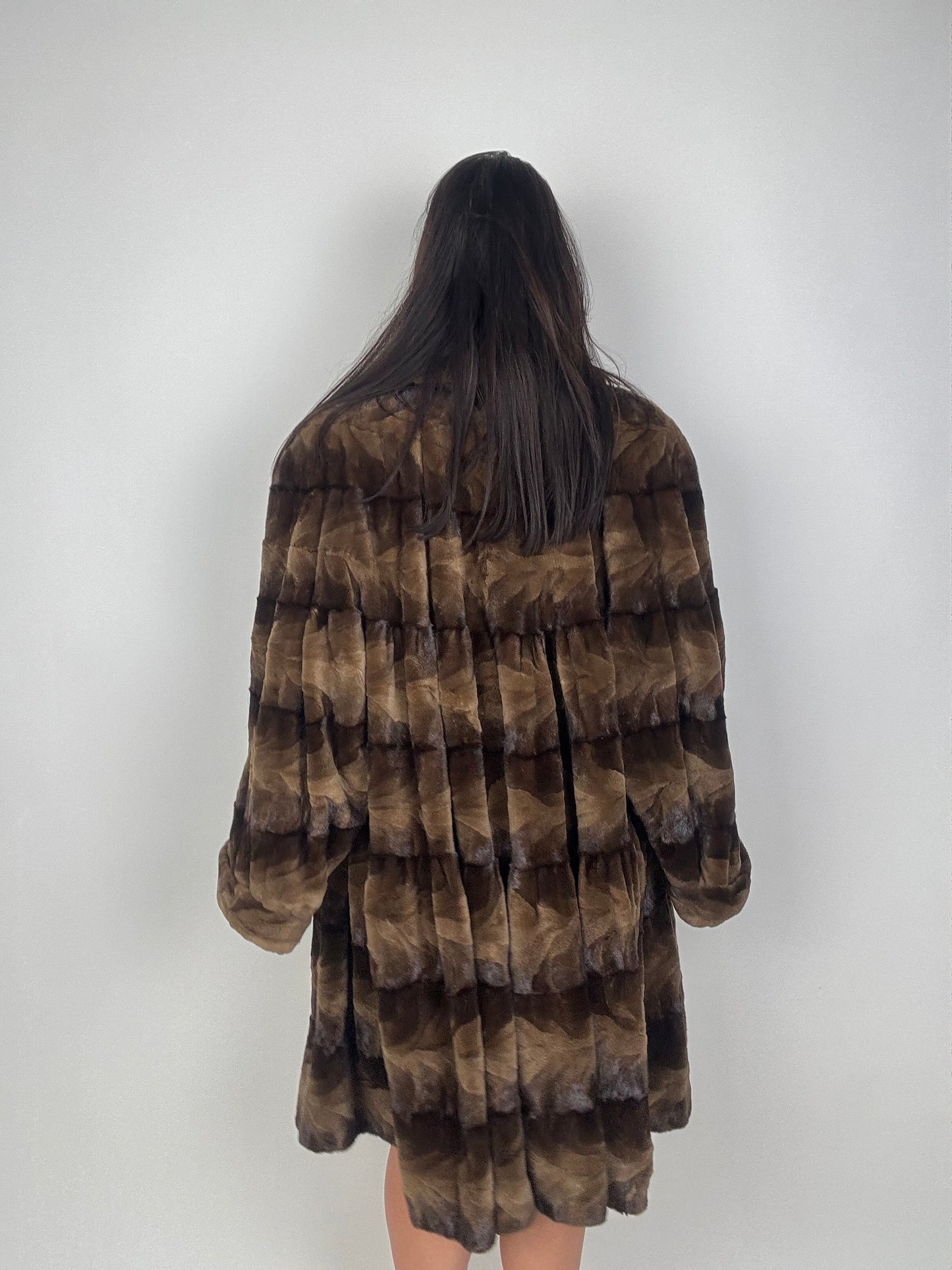Cappotto in visone rasato N668