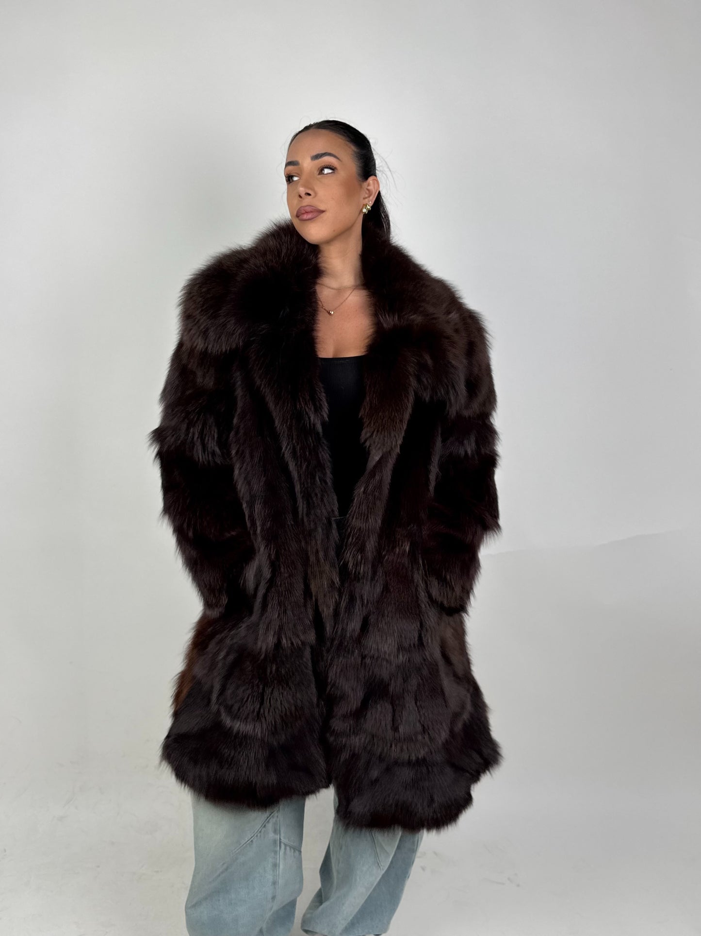 Cappotto in volpe della groenlandia N524