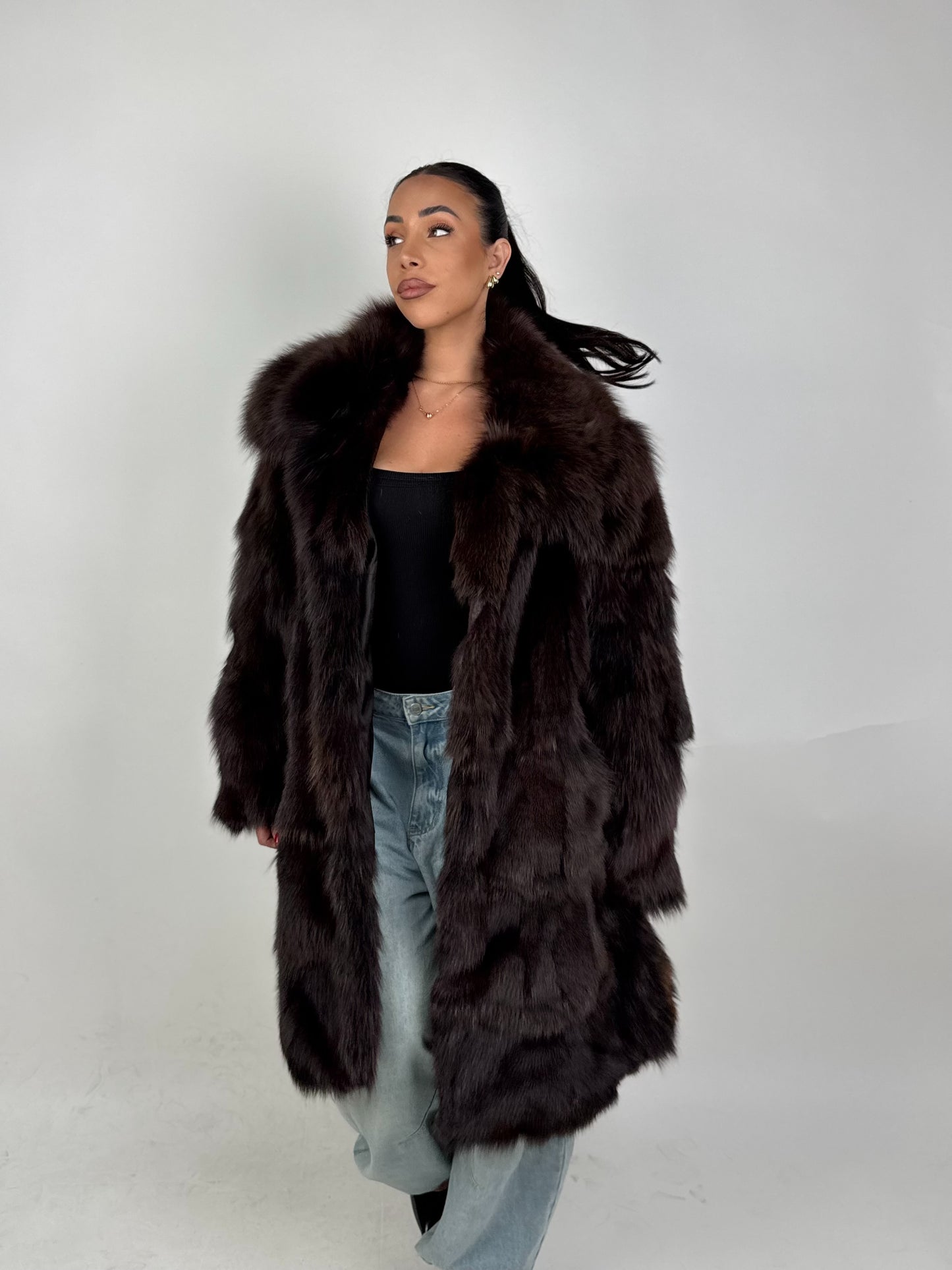 Cappotto in volpe della groenlandia N524