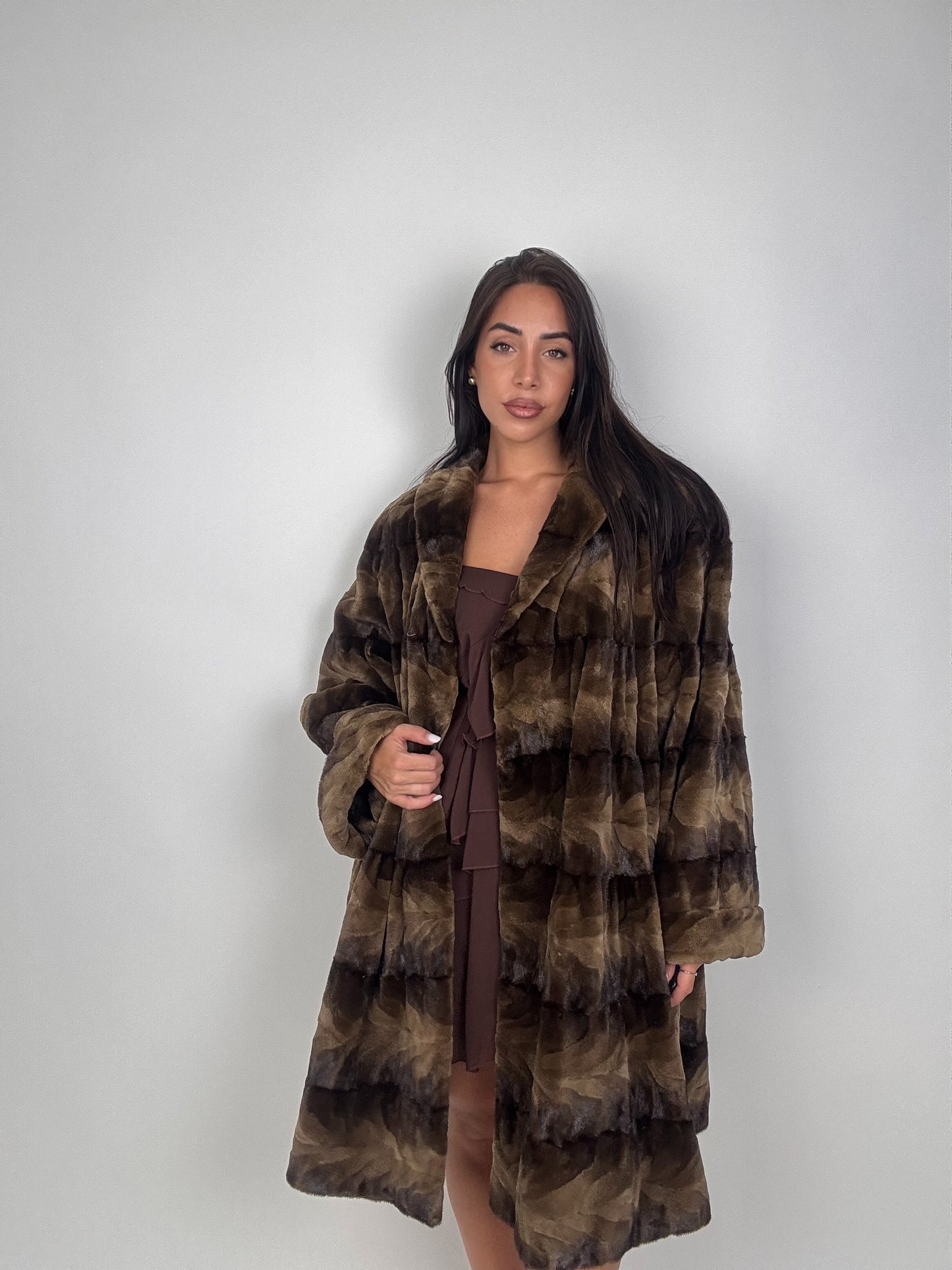 Cappotto in visone rasato N668