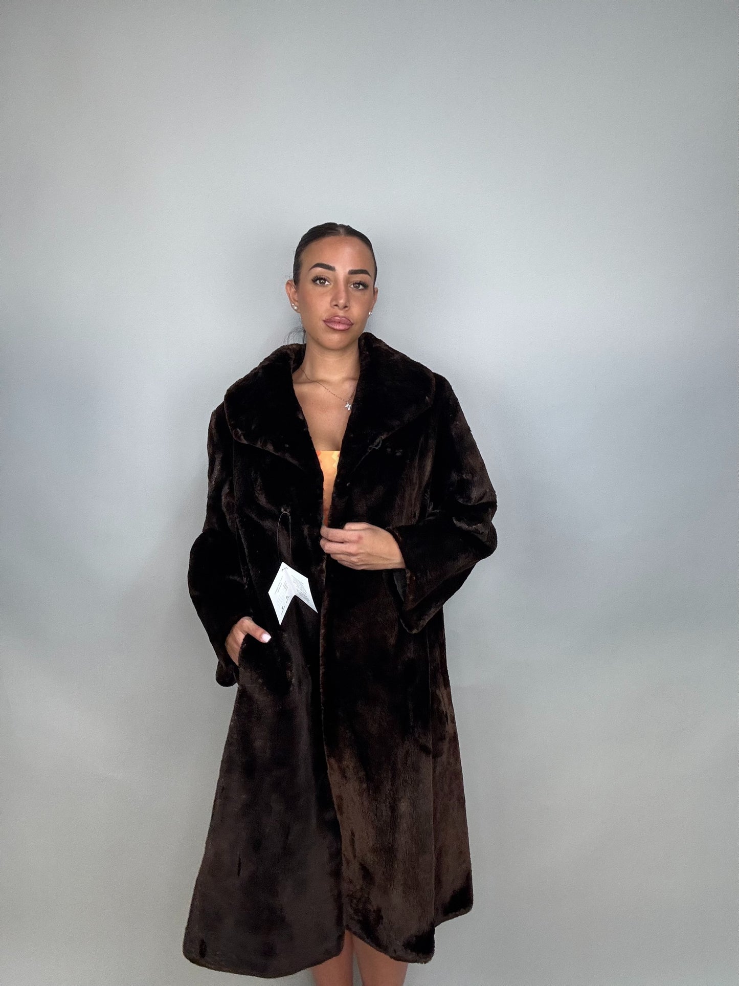 Cappotto in castoro rasato