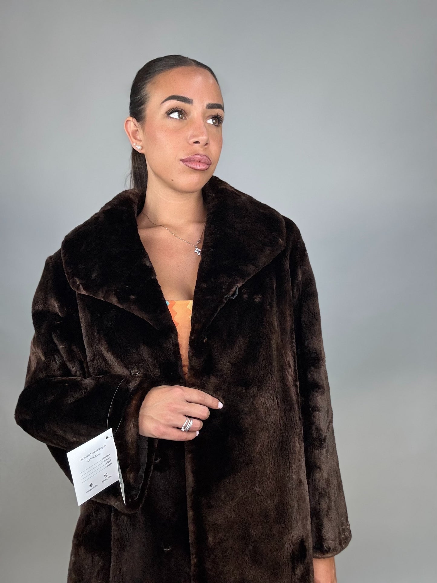 Cappotto in castoro rasato