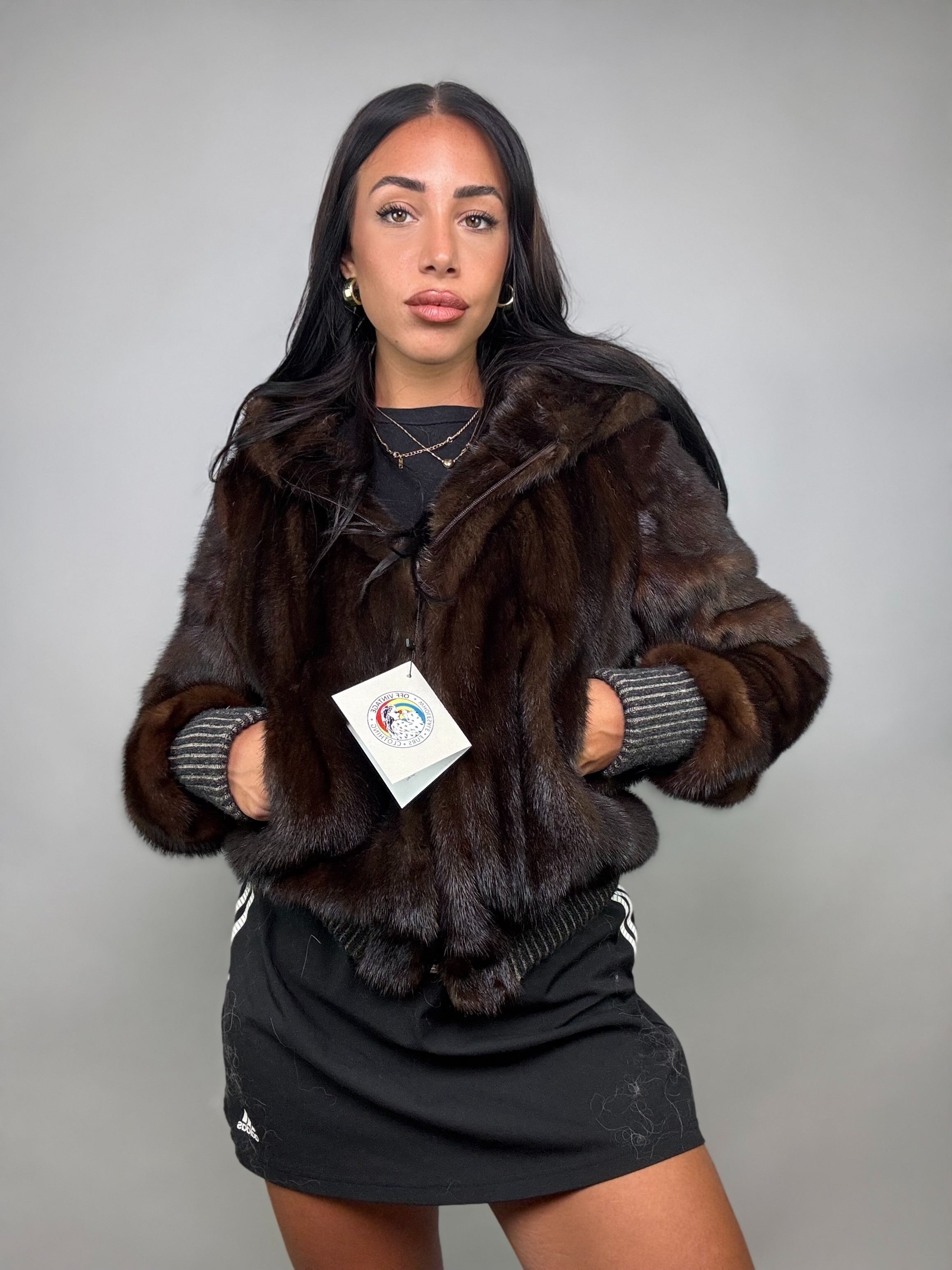 Bomber in visone