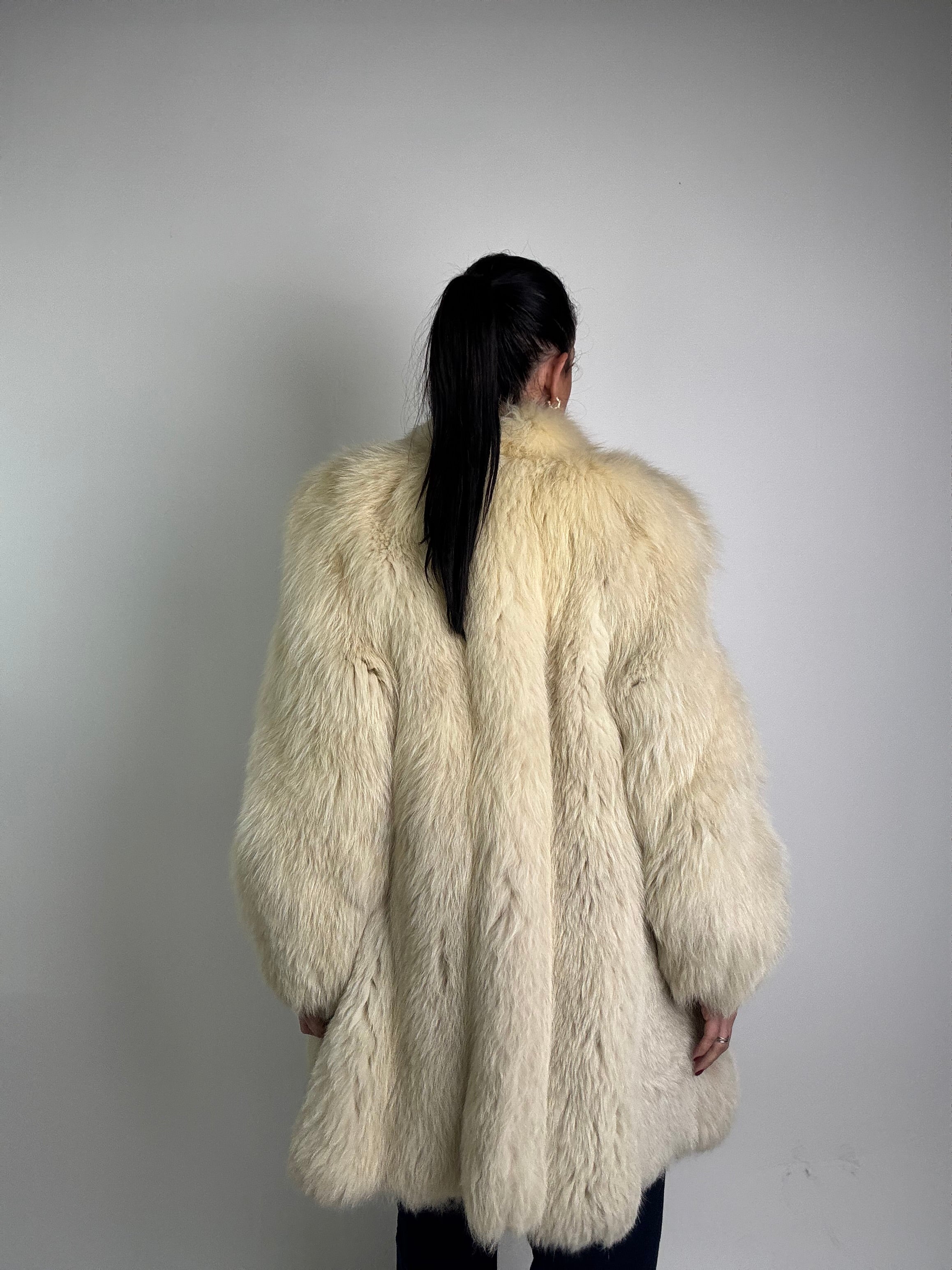 Giacca in volpe polare N438