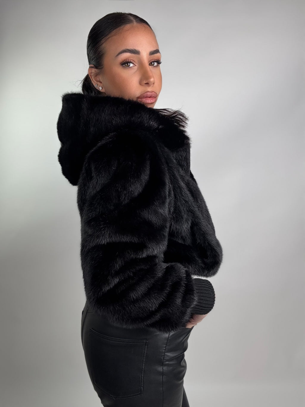 Mink Bomber Jacket