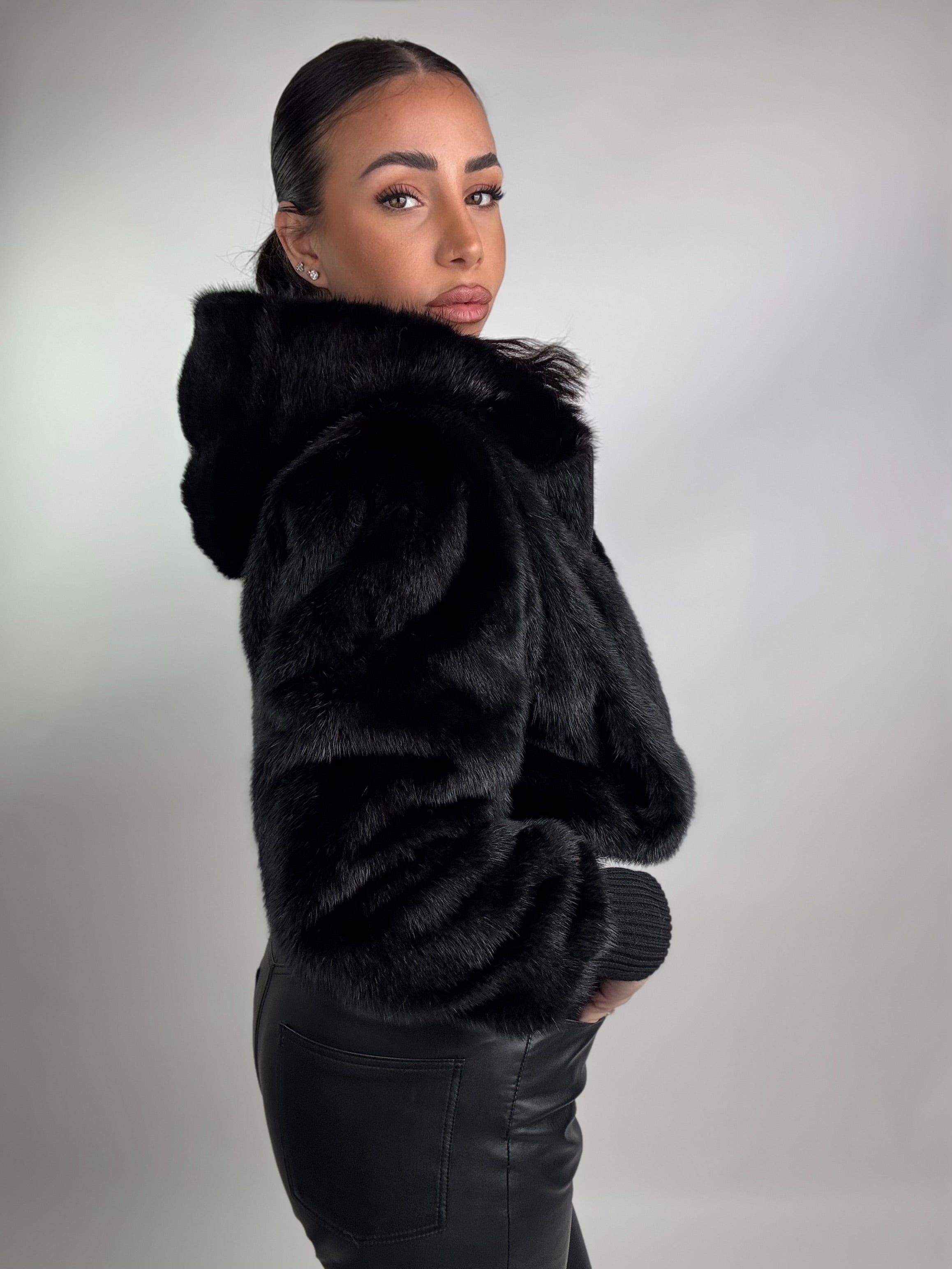 Mink Bomber Jacket