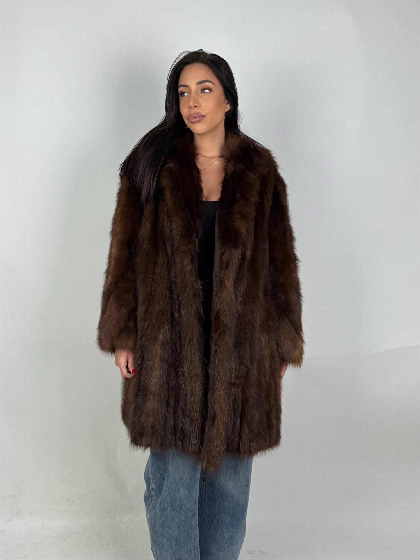 Cappotto in zibellino americano N637