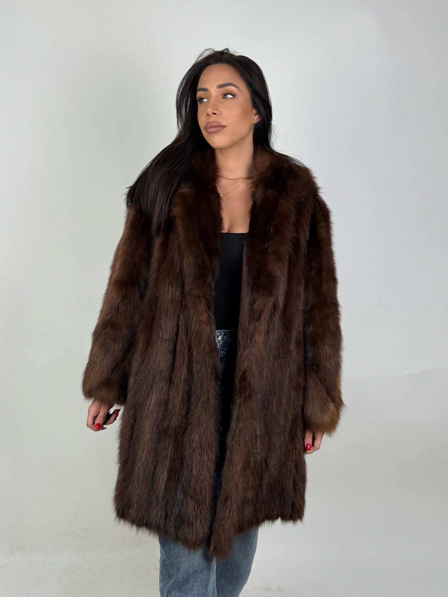 Cappotto in zibellino americano N637