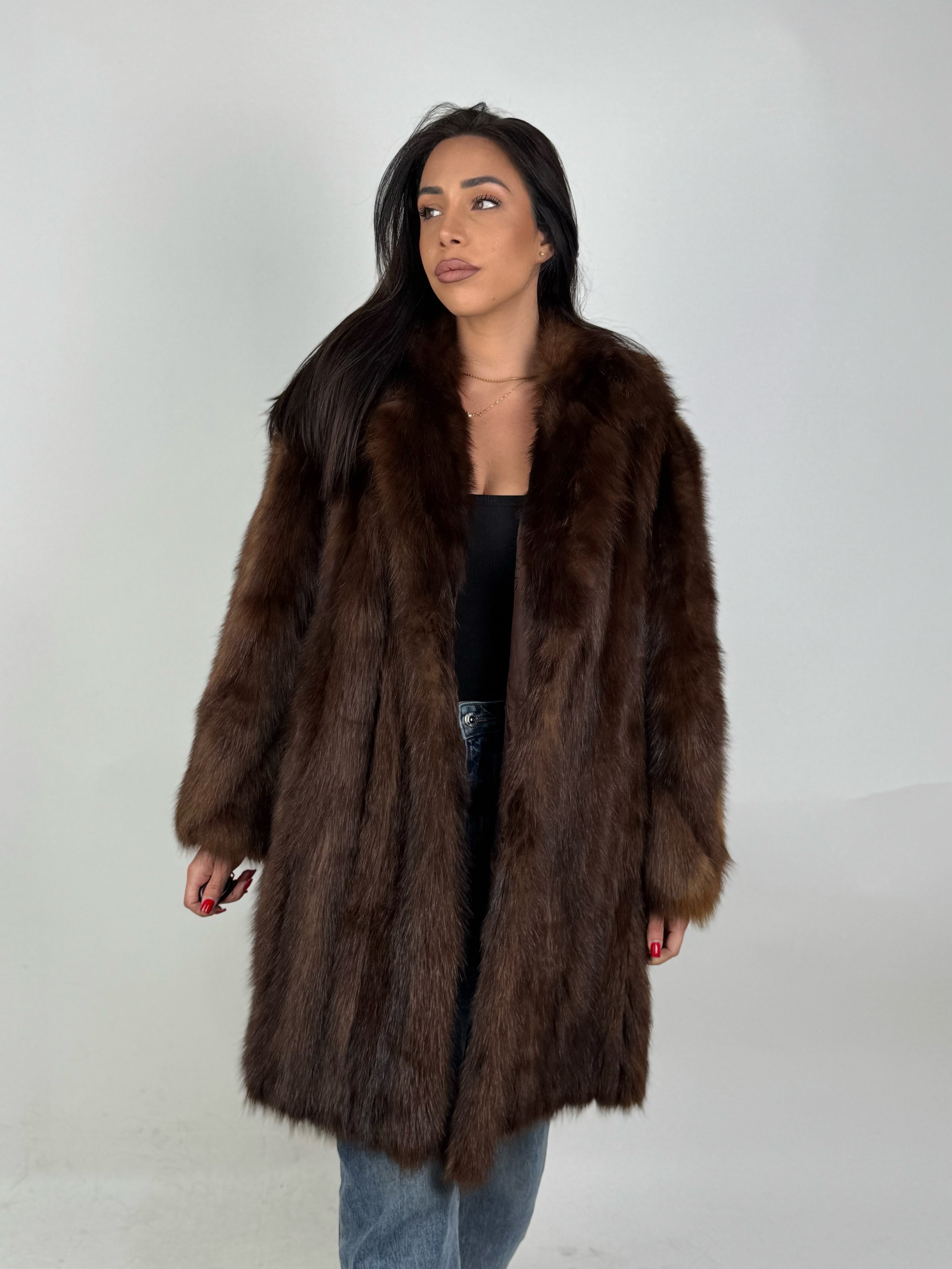 Cappotto in zibellino americano N637